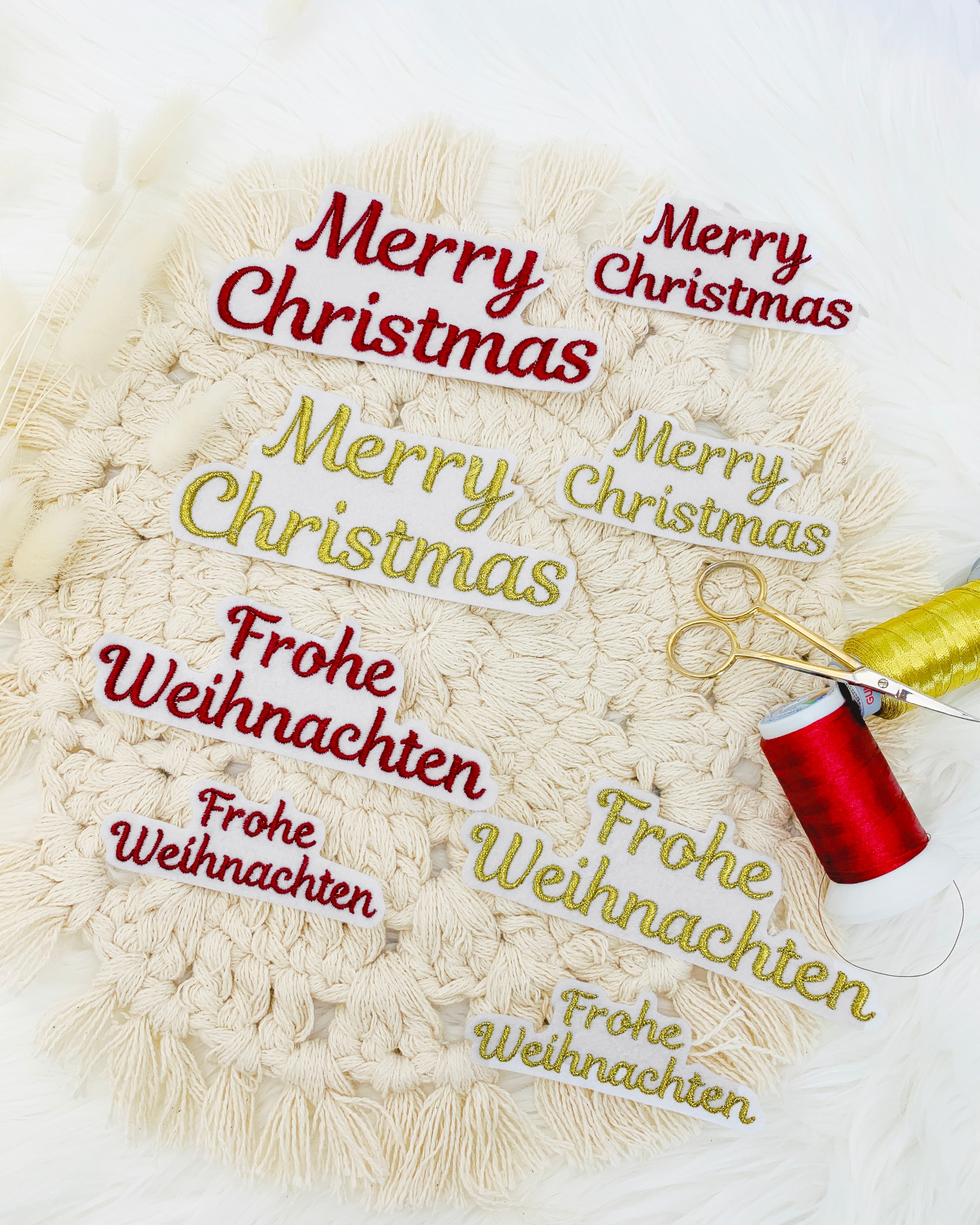 Applikation "Frohe Weihnachten"