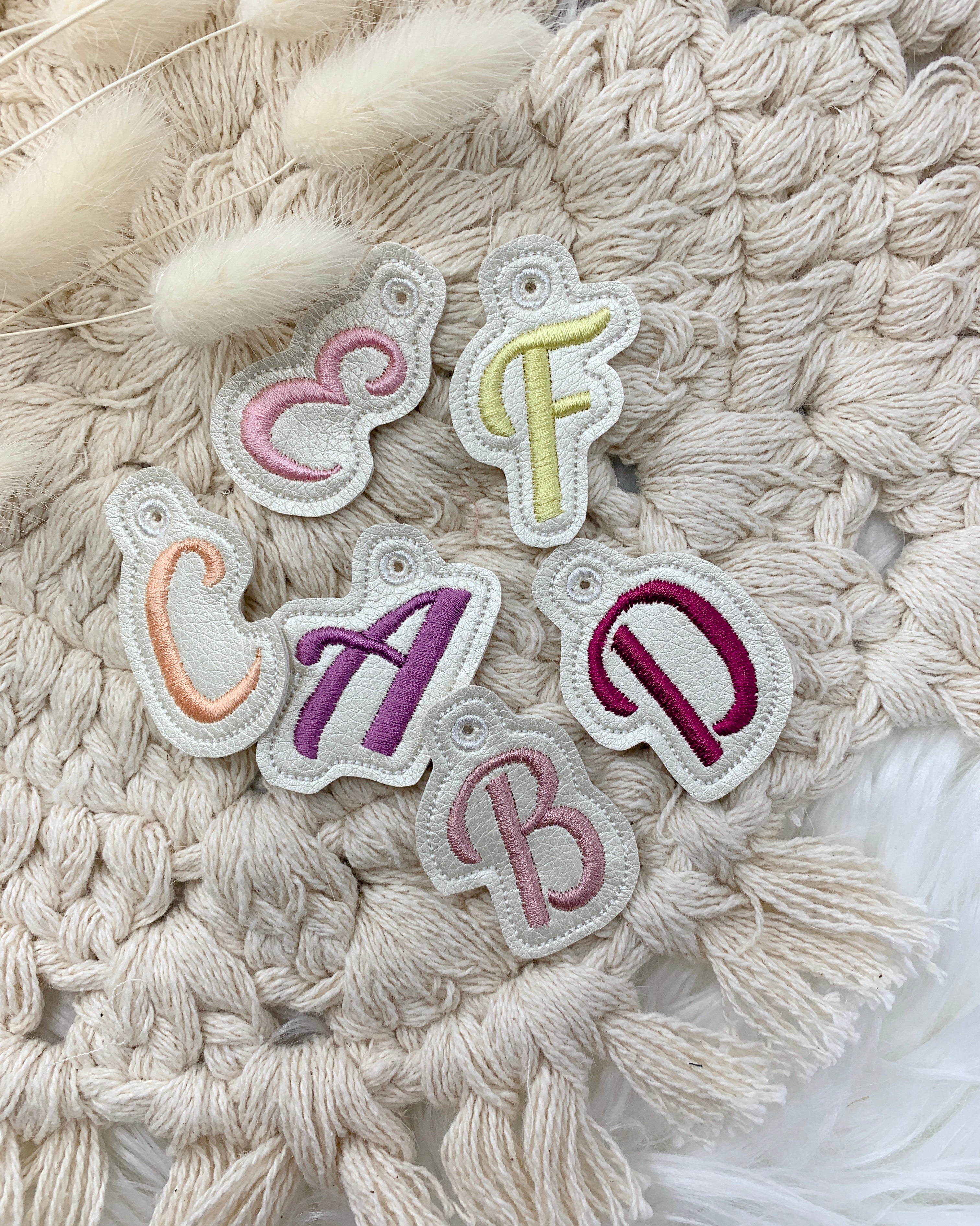 Schlüsselanhänger Buchstaben "ABC"