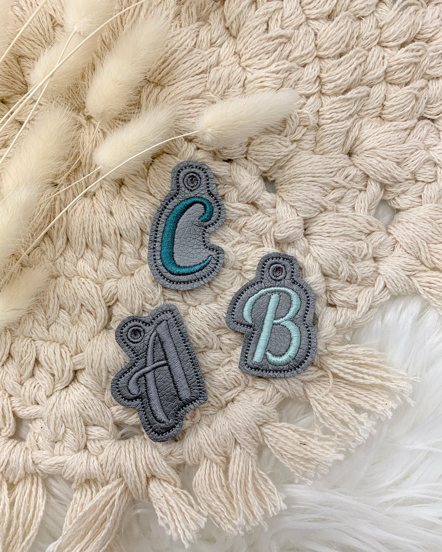 Schlüsselanhänger Buchstaben "ABC"