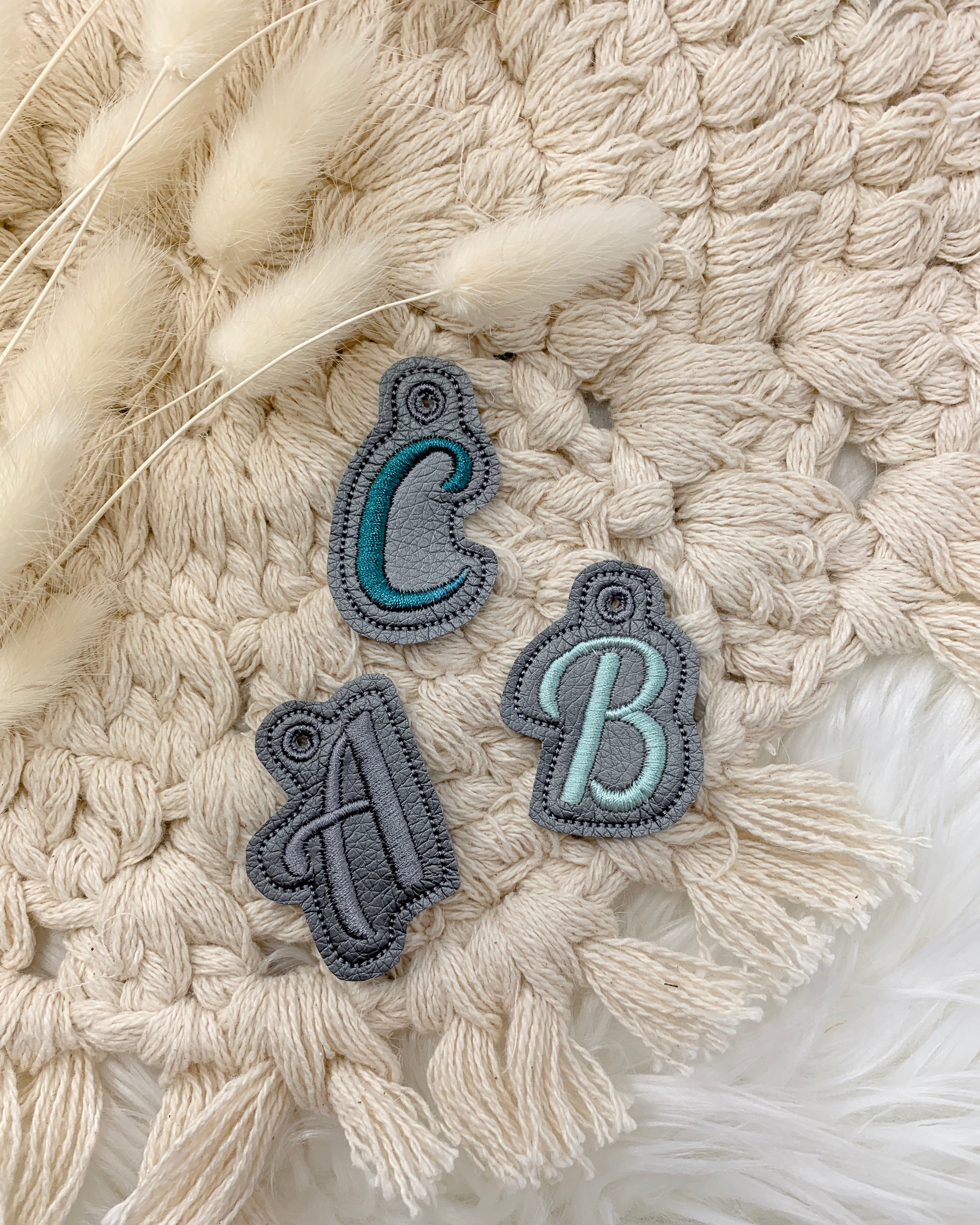 Schlüsselanhänger Buchstaben "ABC"