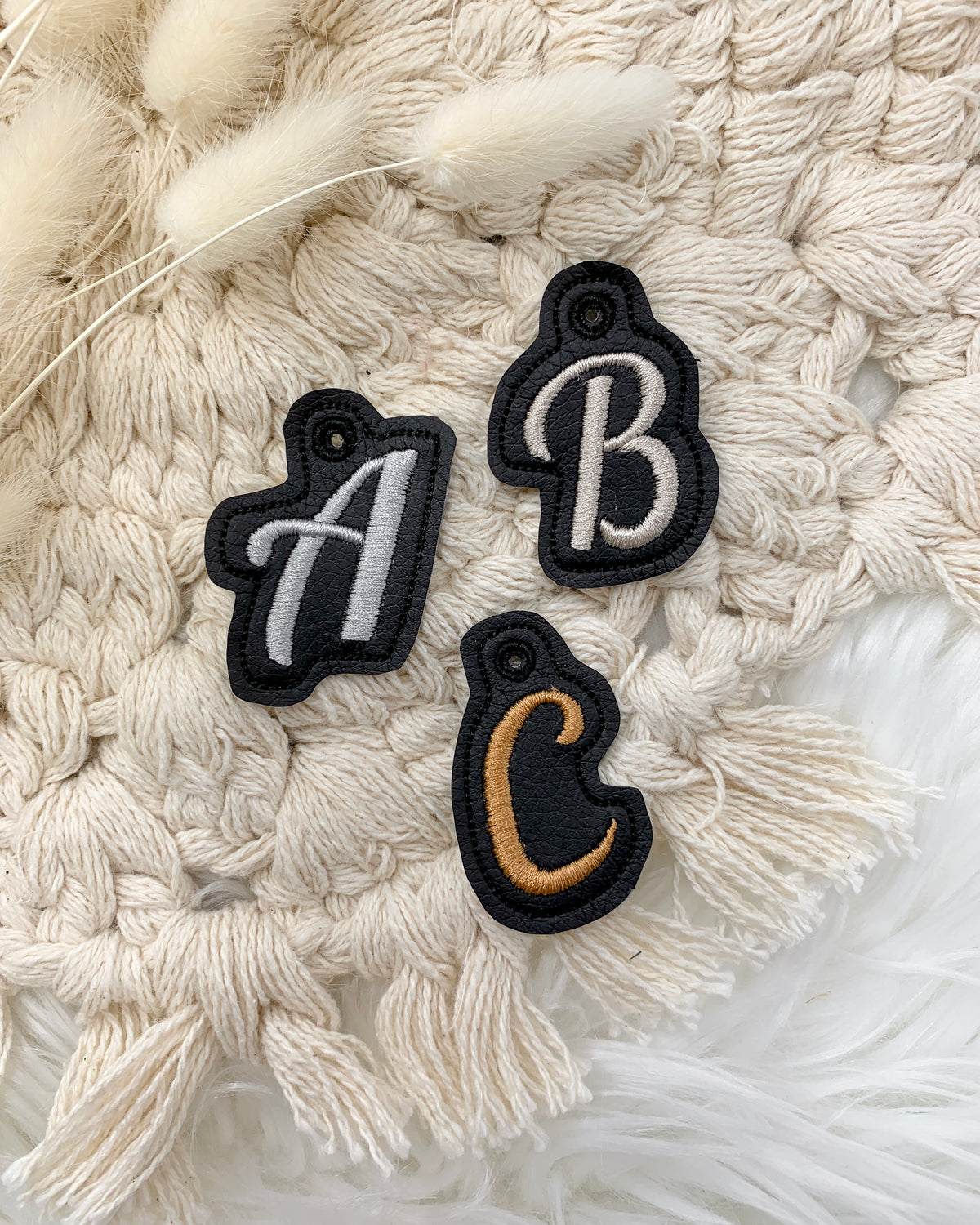 Schlüsselanhänger Buchstaben "ABC"