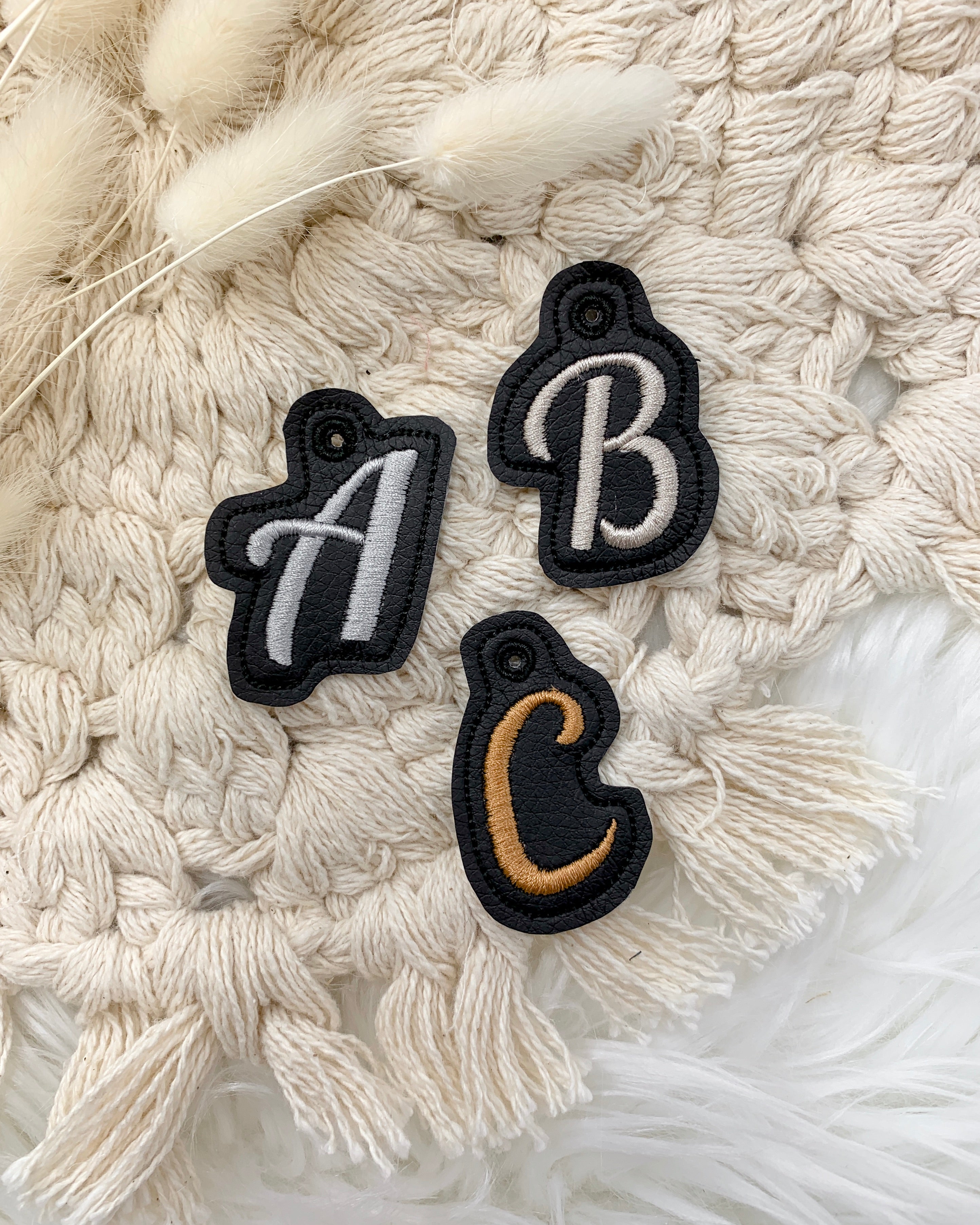 Schlüsselanhänger Buchstaben "ABC"