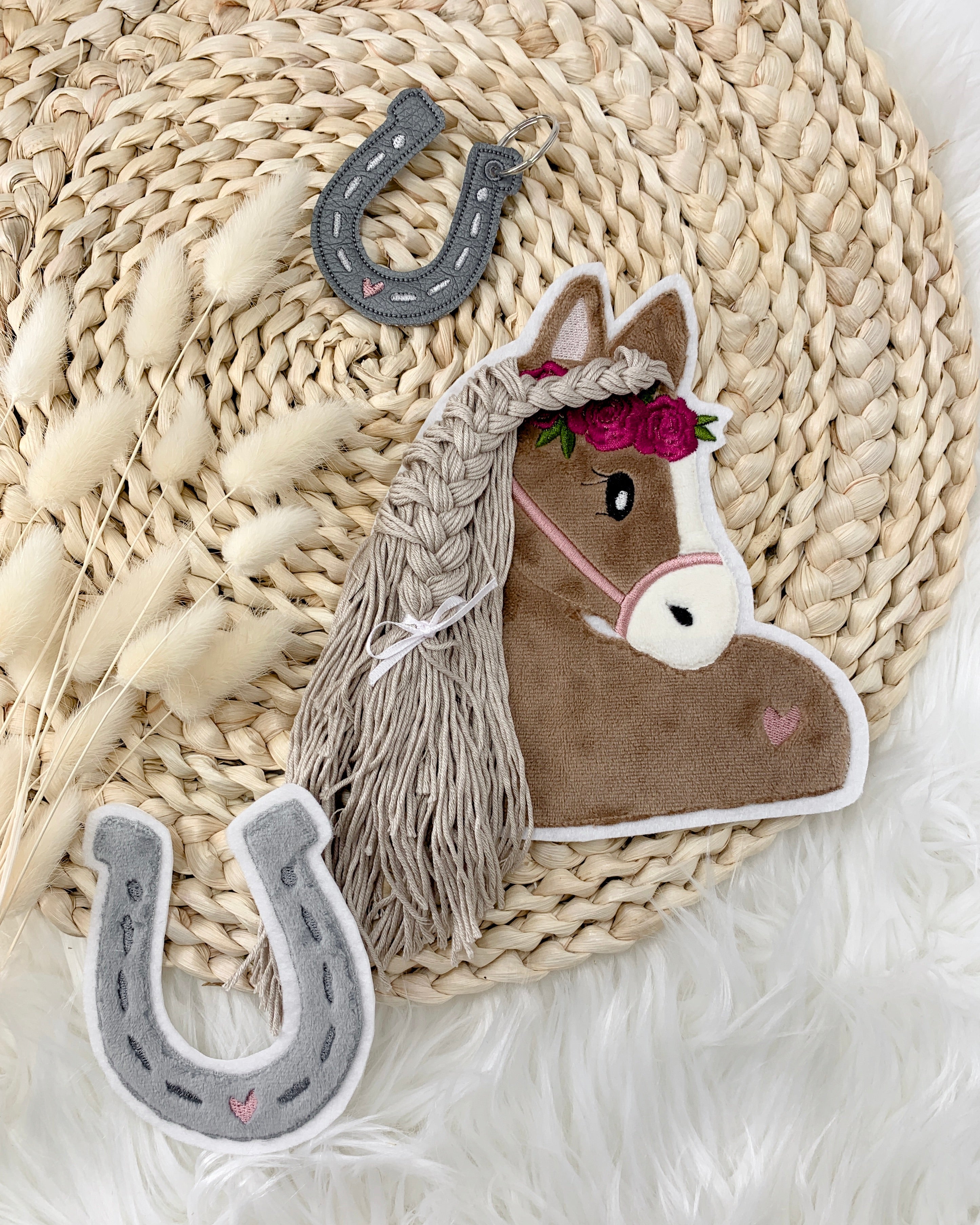 Applikation Pferd Patch zum Aufbügeln