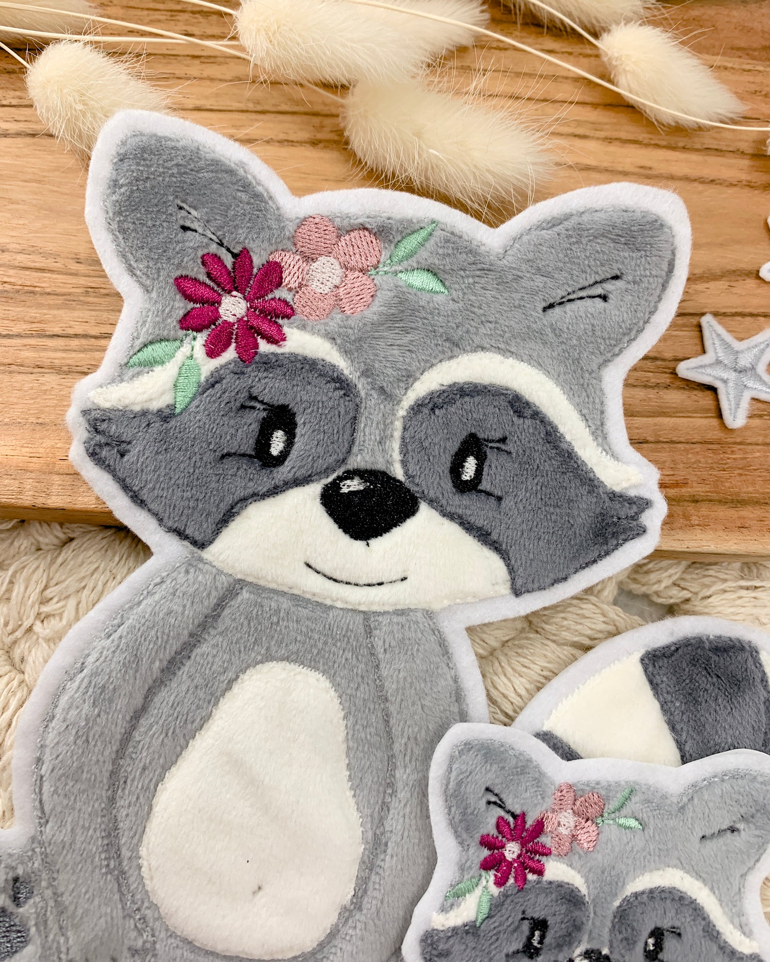 Applikation Waschbär "Wilma"