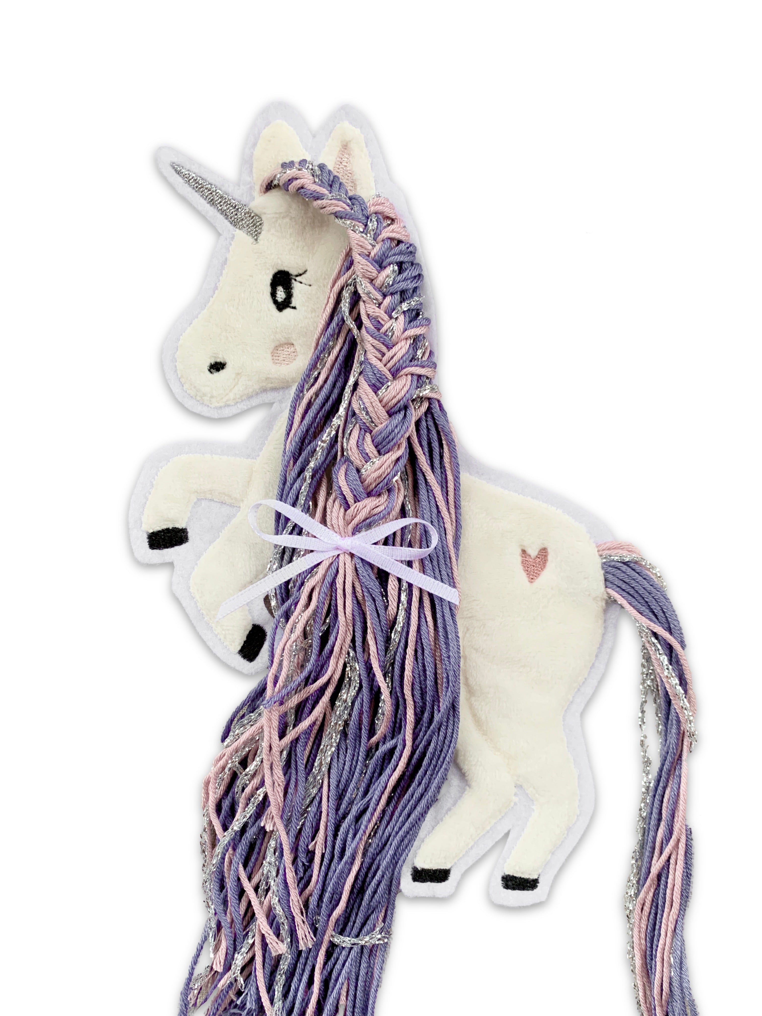 Applikation Einhorn "Ella" - Lila