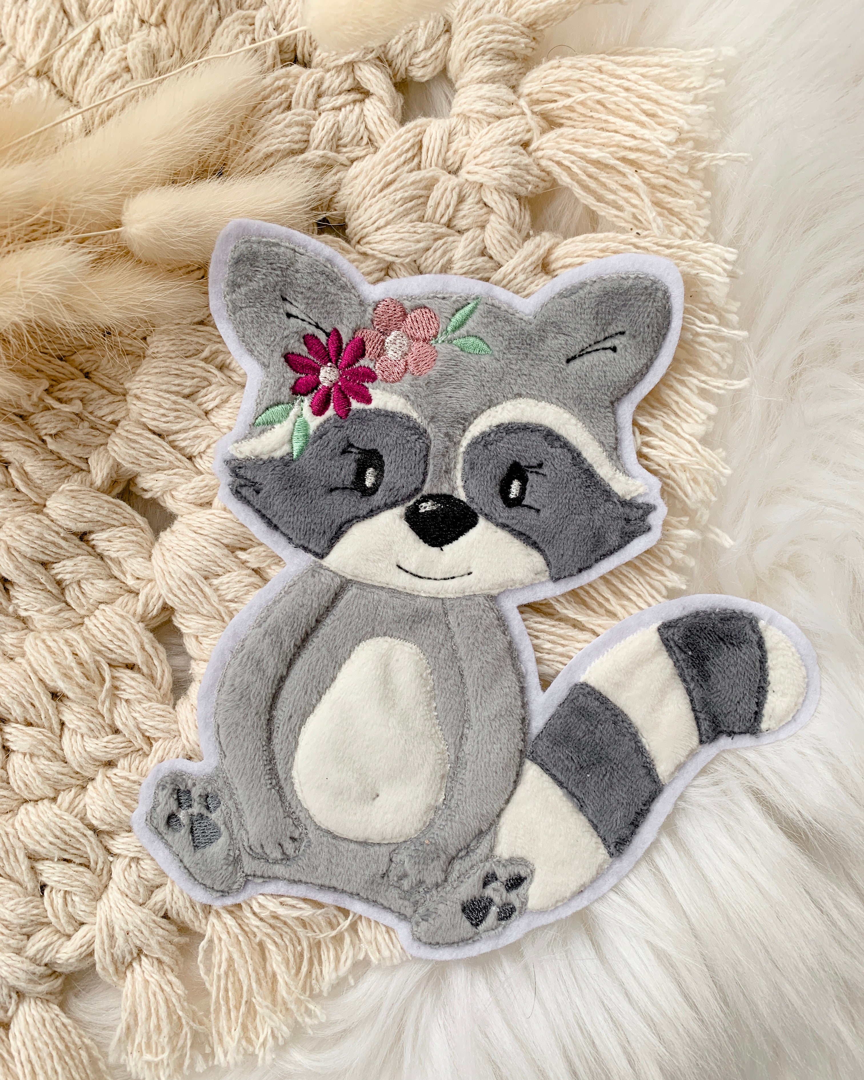 Applikation Waschbär "Wilma"