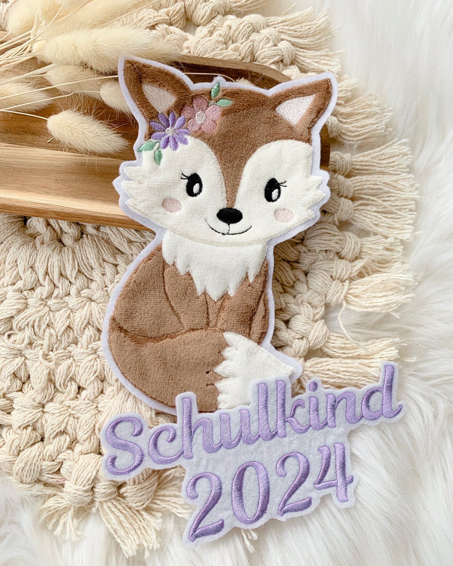 Applikation Fuchs Schultüte