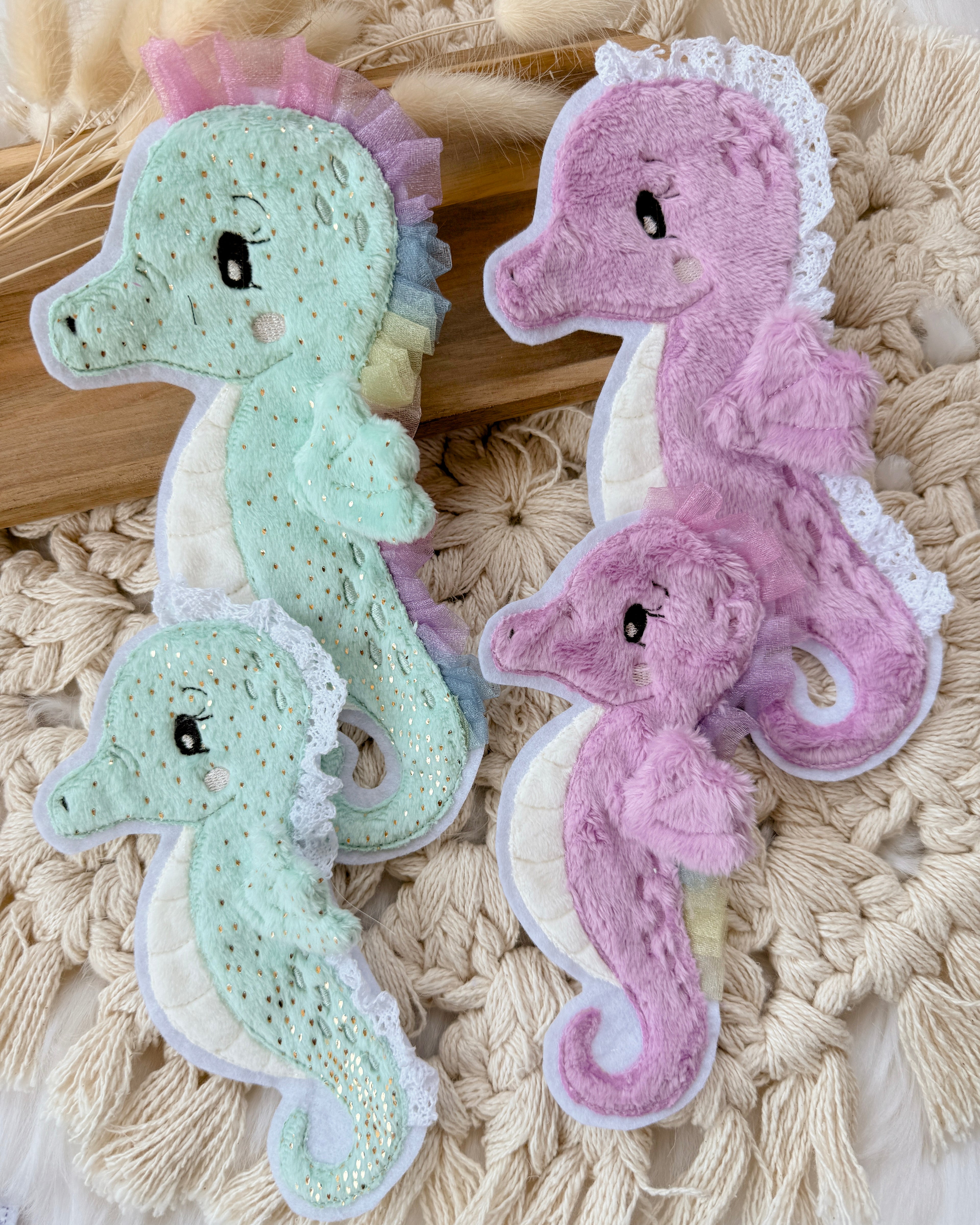 Applikation Seepferdchen "Susi" in Minze