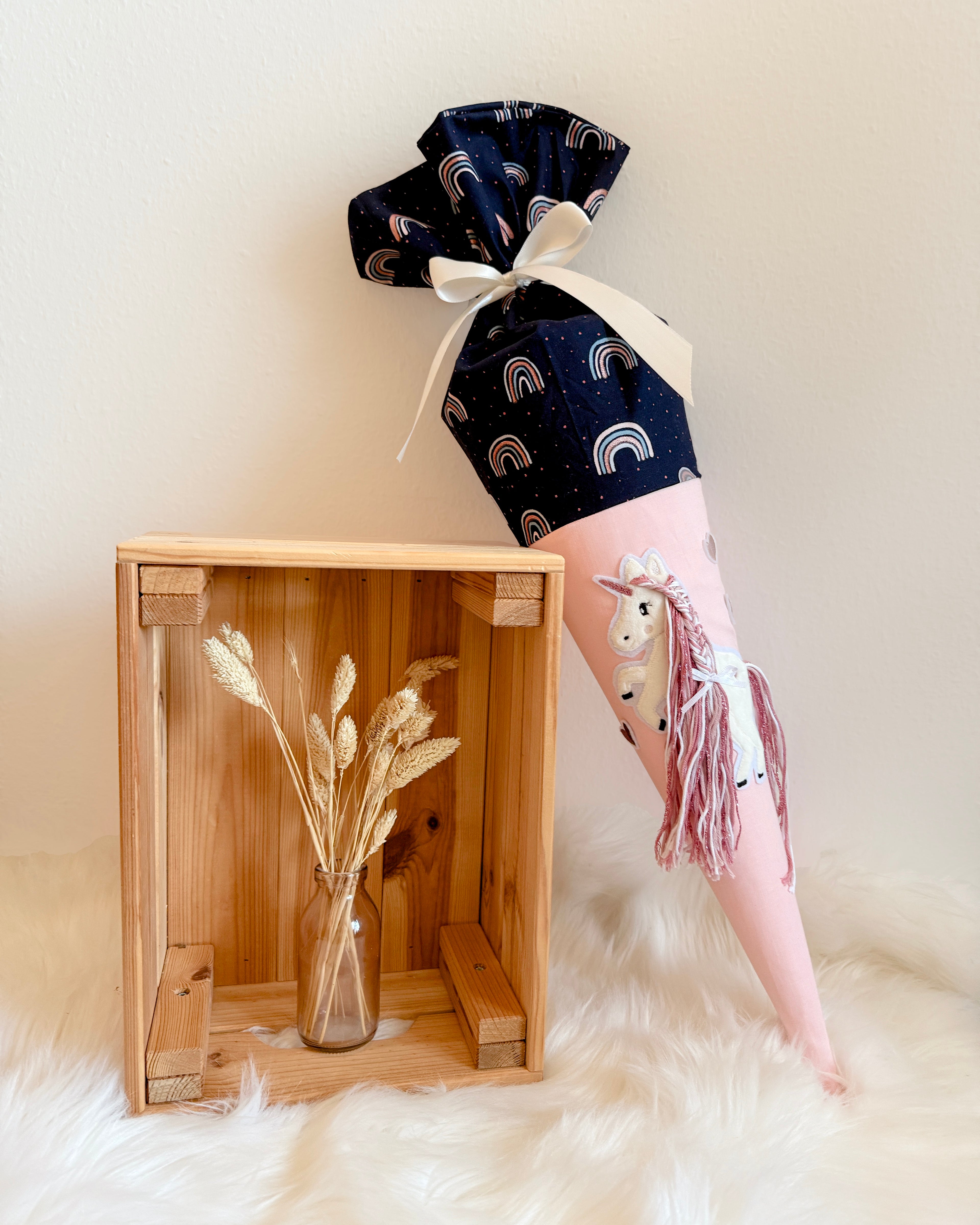 Applikation Einhorn "Ella" - Rosé