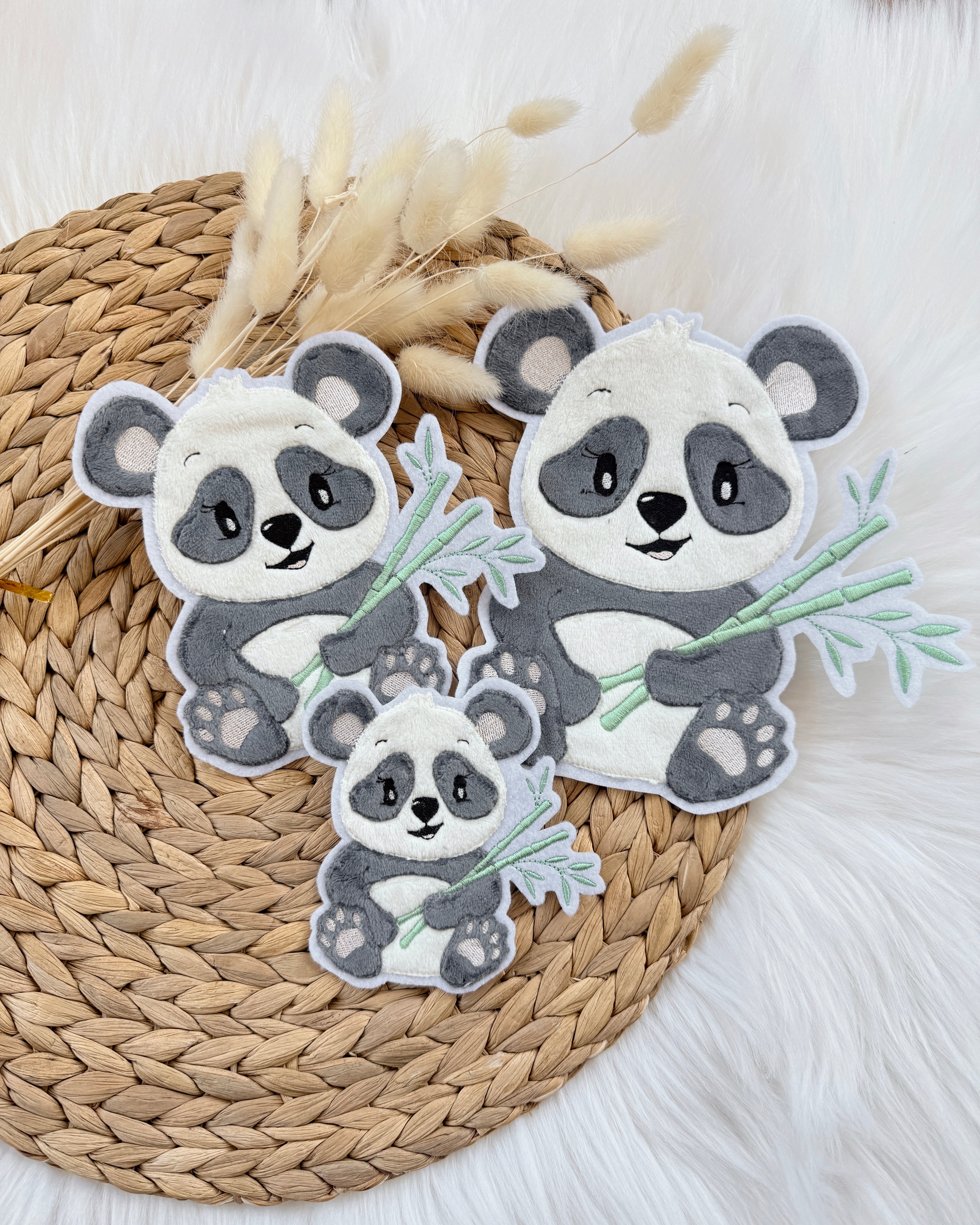 Aufnäher Panda in 3 Größen