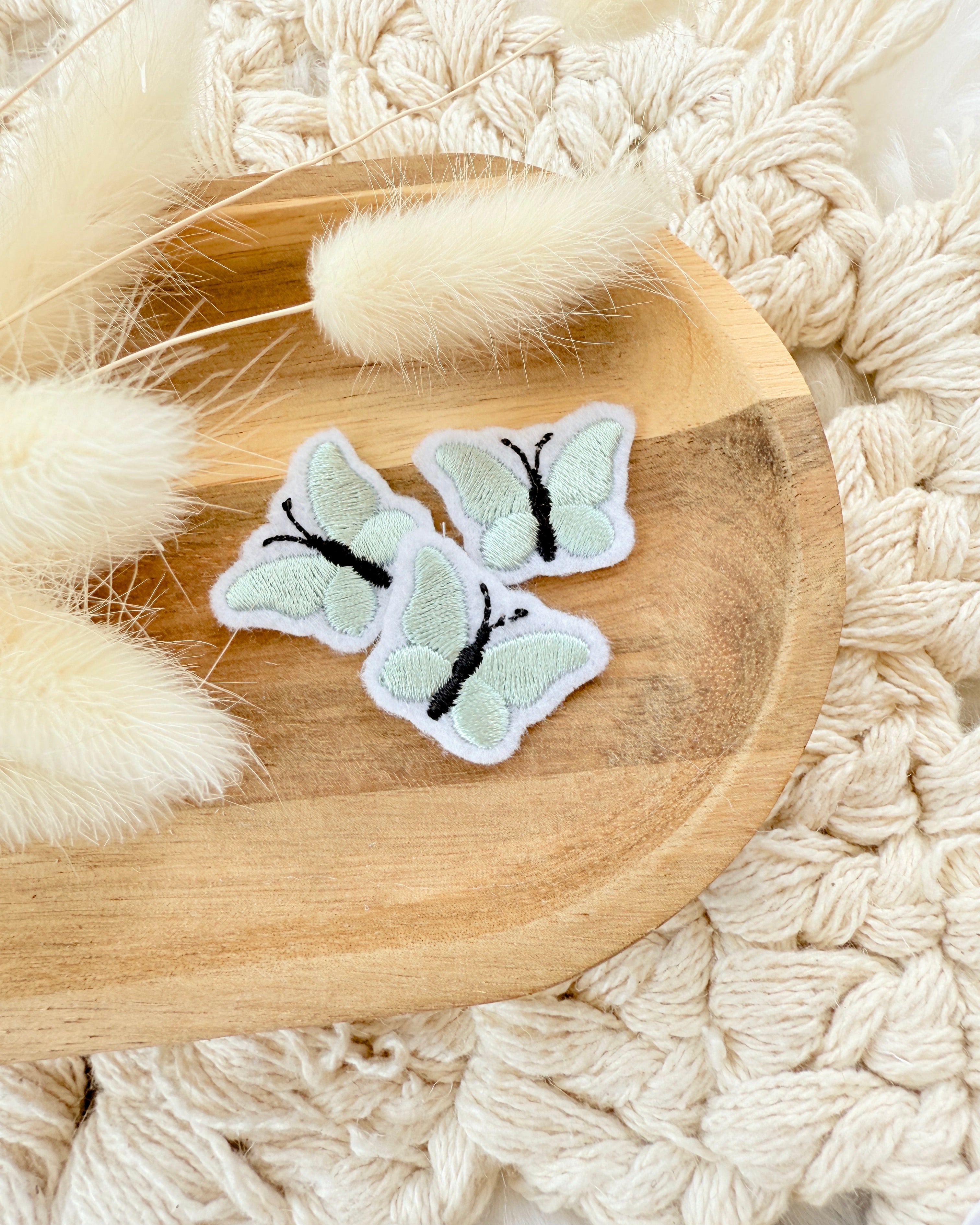 Applikation Schmetterling Mint