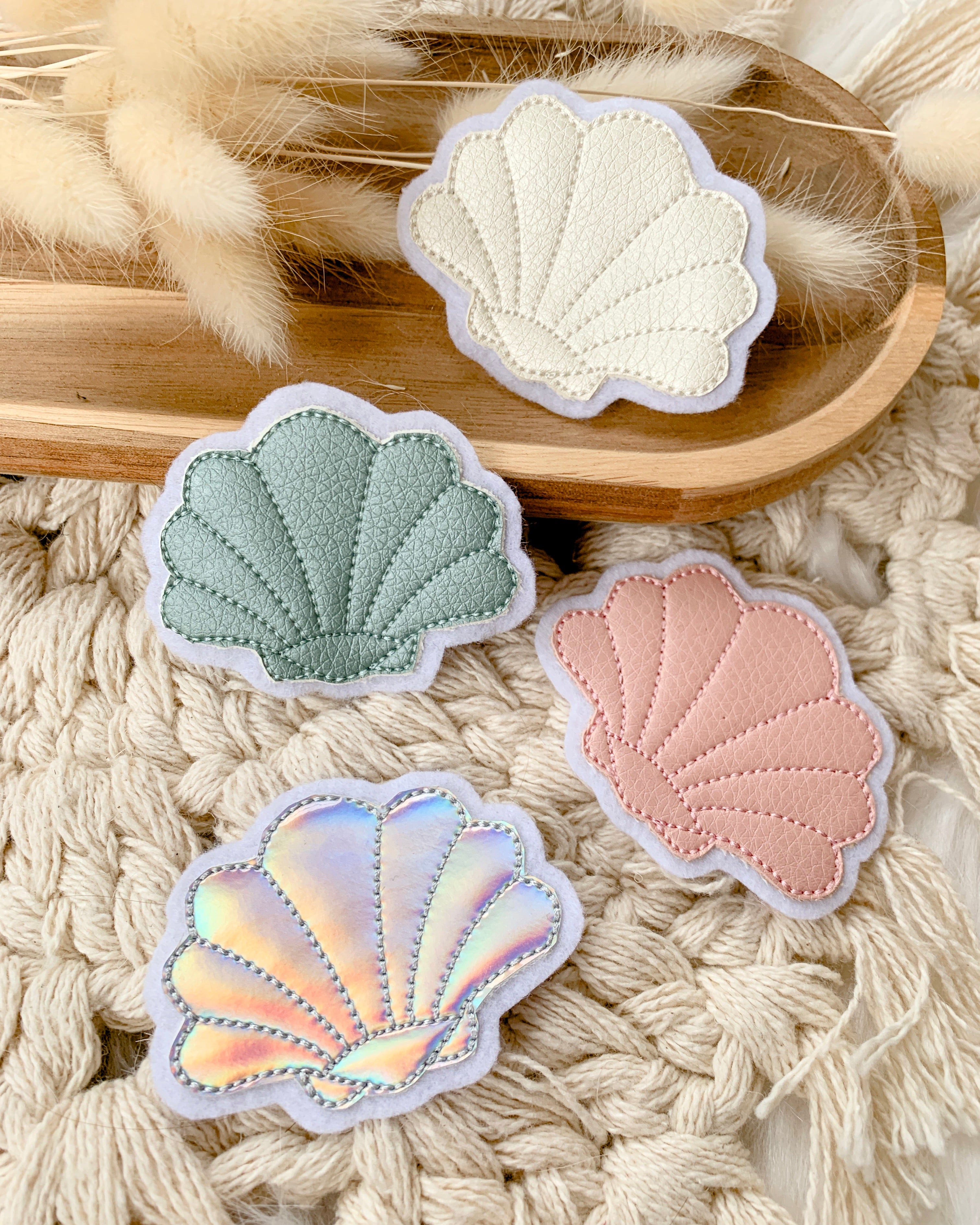 Mini Aufnäher Muschel "Mia"