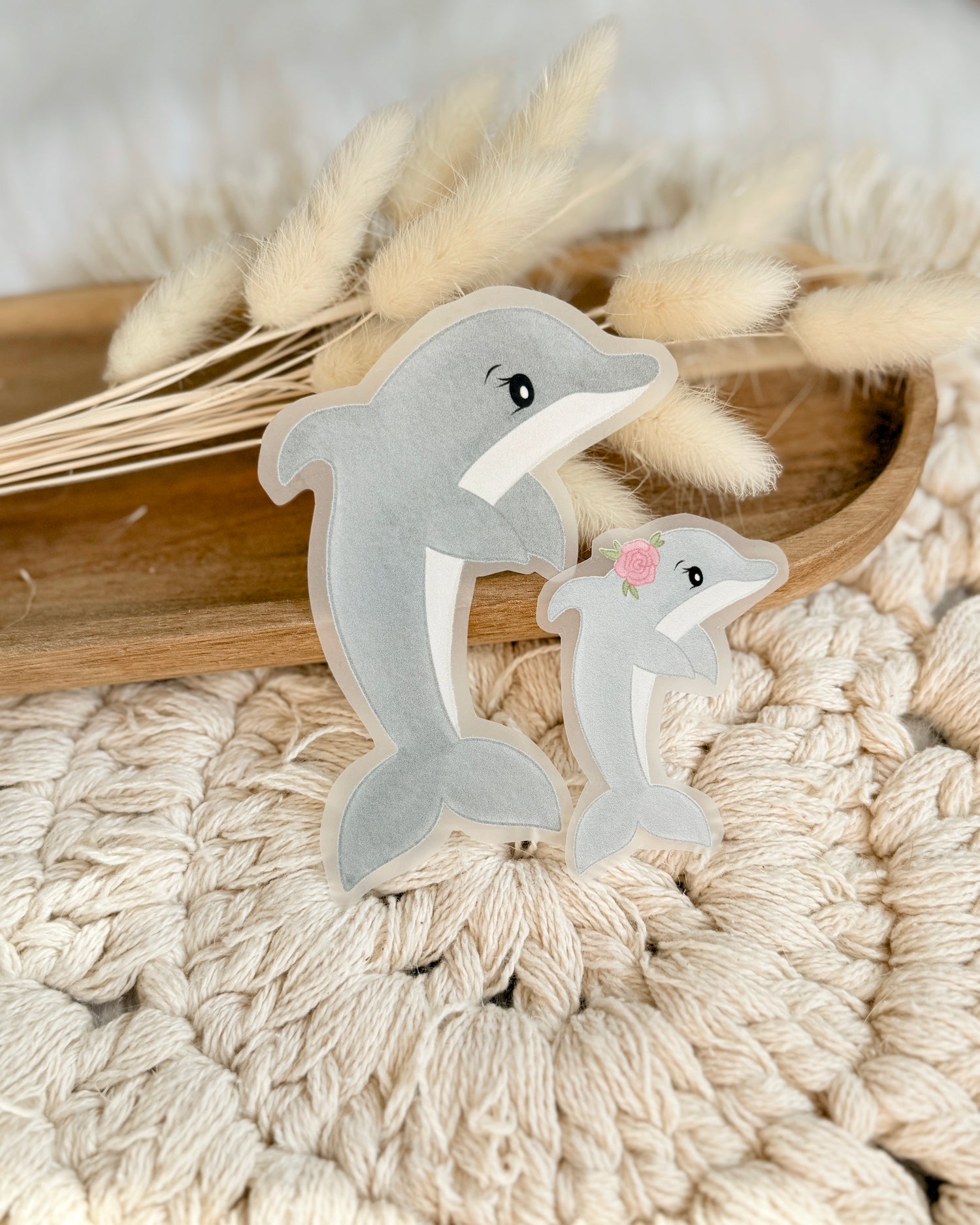 Delfin varianten Bügelpatch