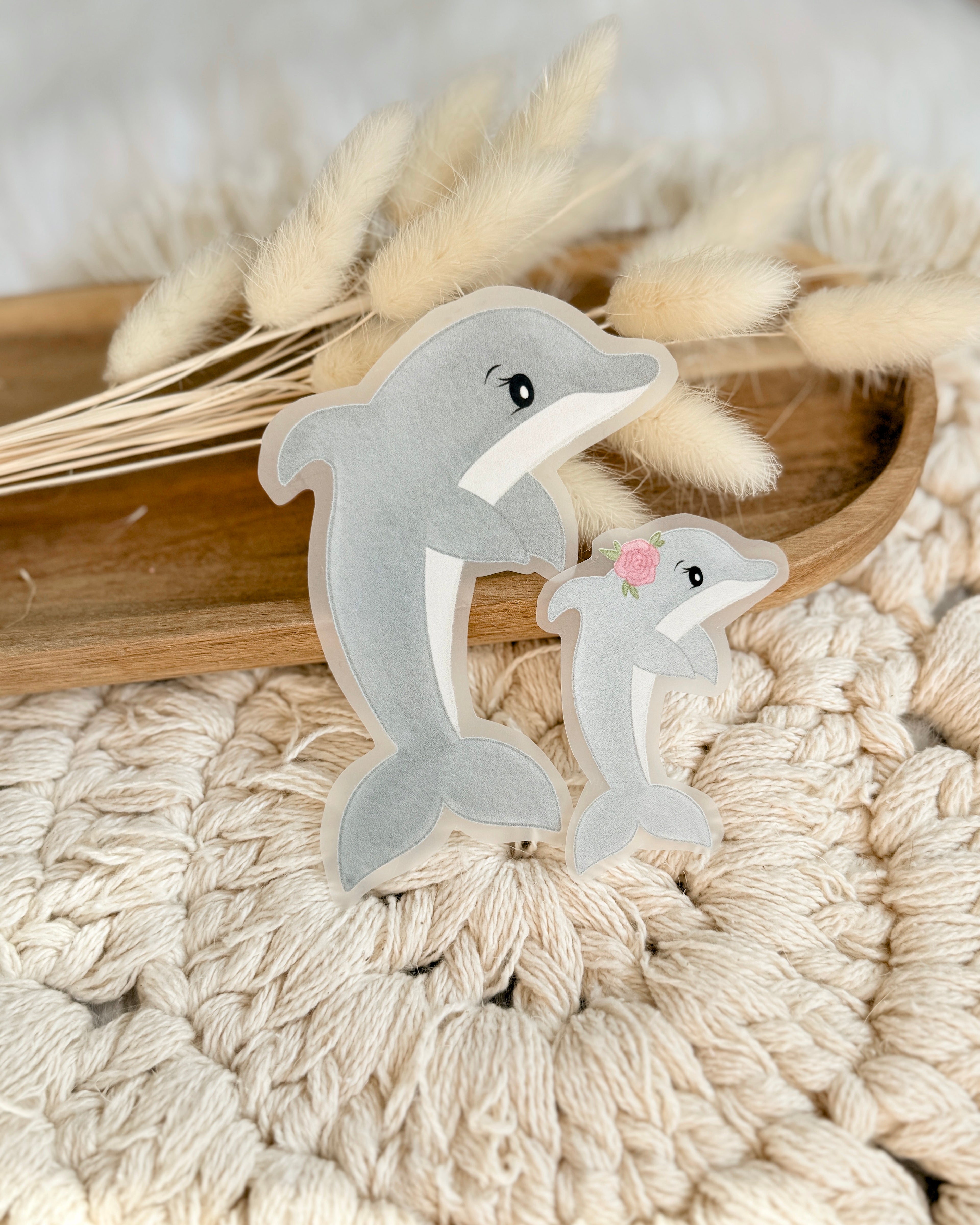 Delfin varianten Bügelpatch