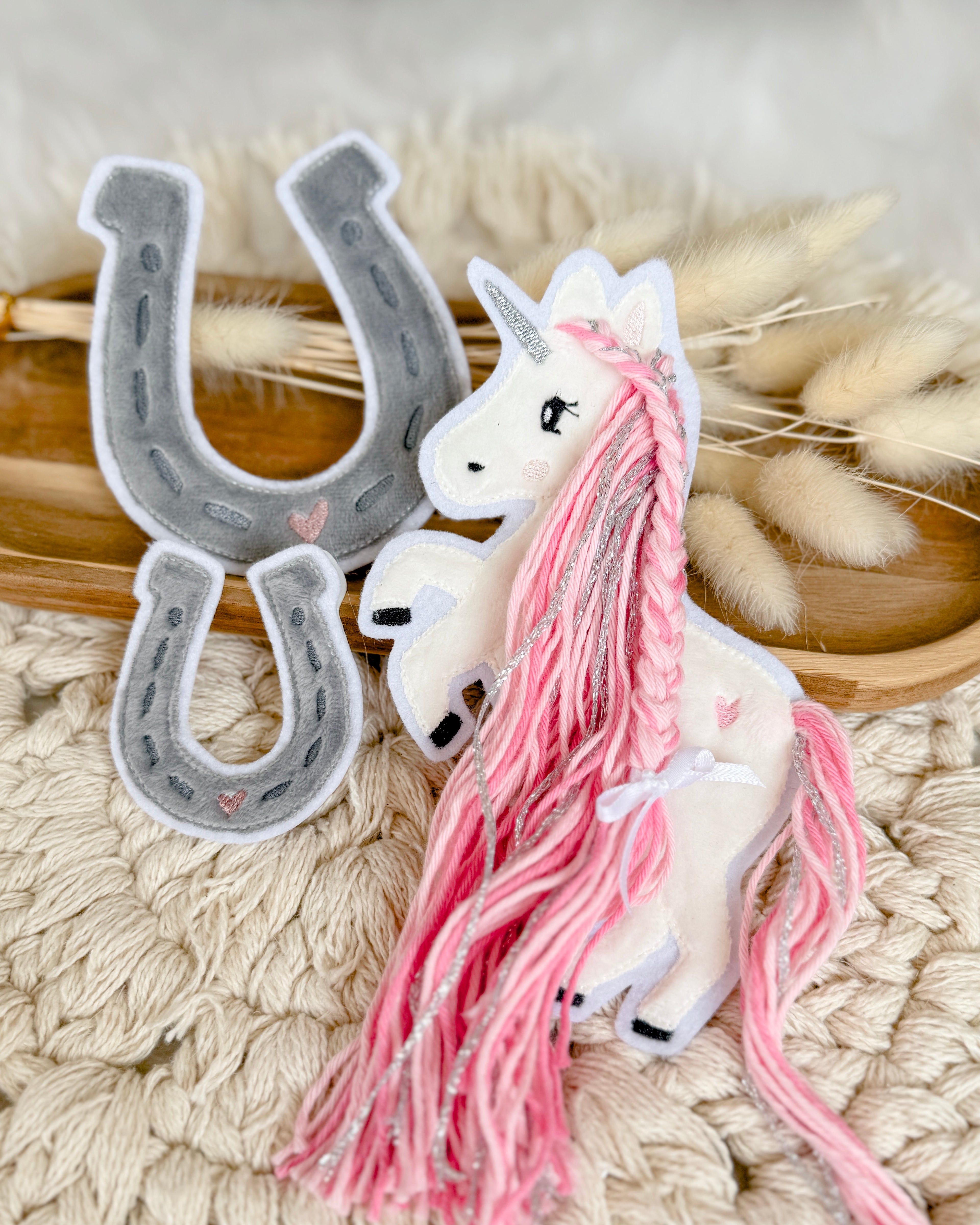 Einhorn mit Hufeisen Patches