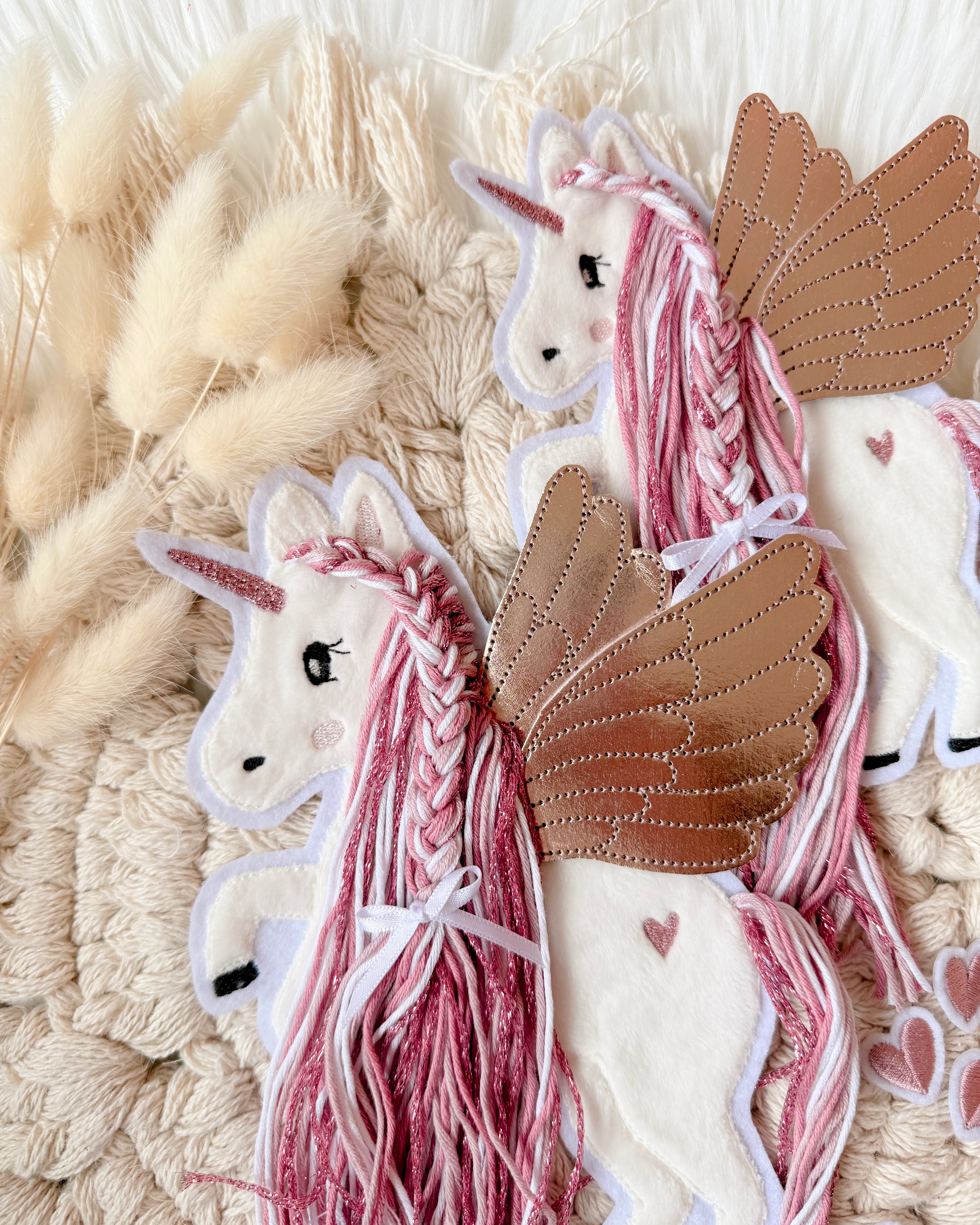 Applikation Pegasus 2 Größen Rosa