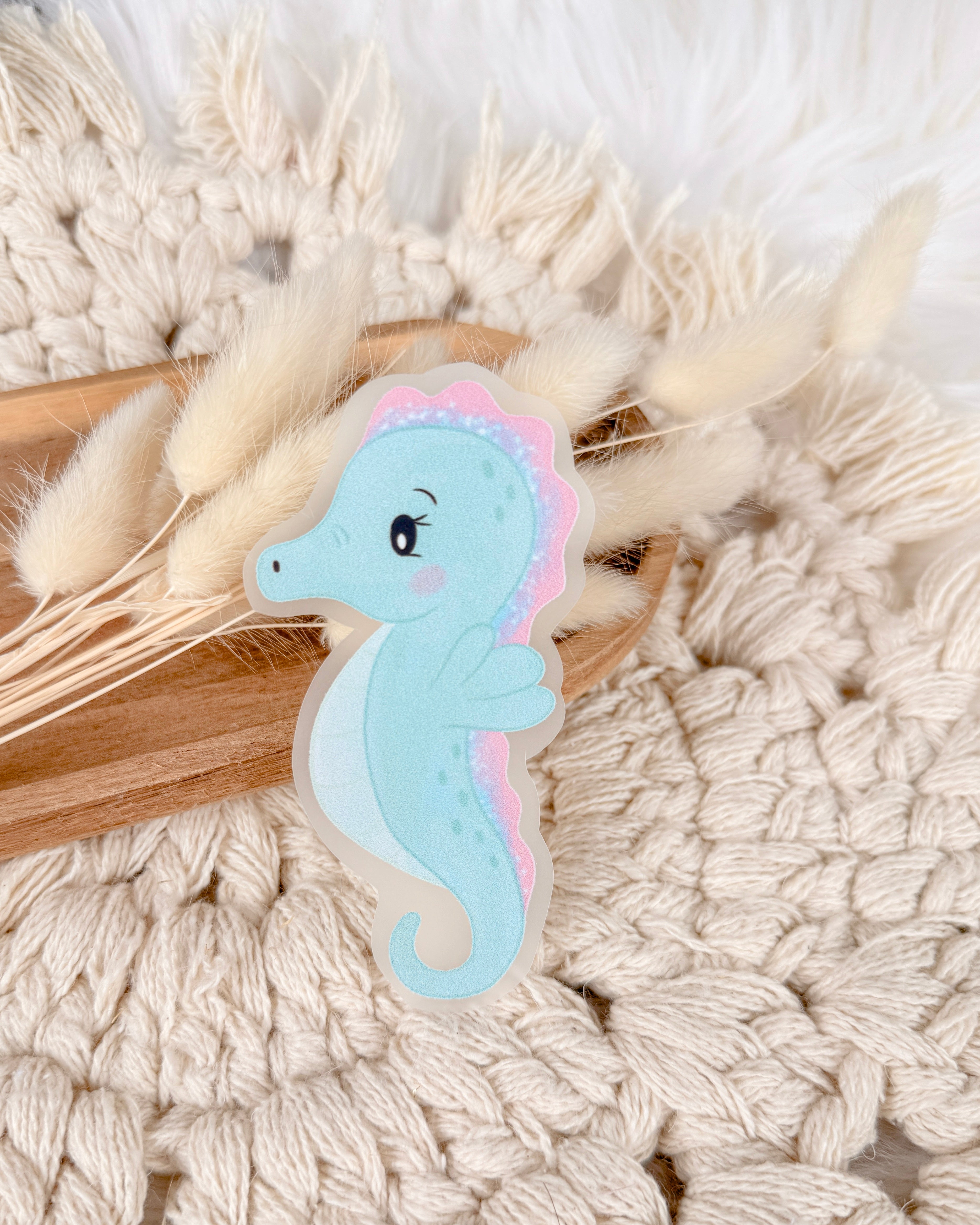 Mini Seepferdchen Bügelbild
