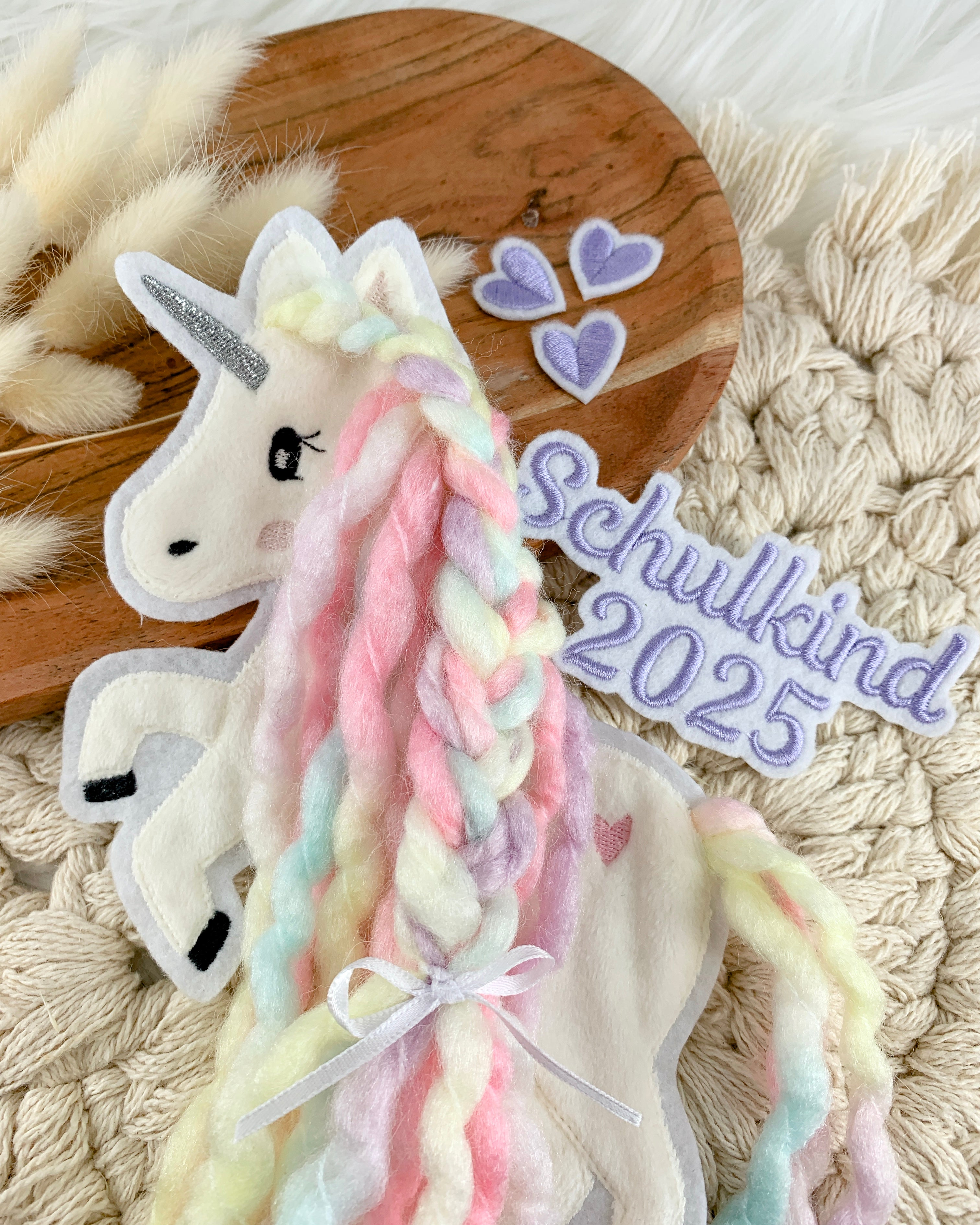 Applikation Einhorn regenbogen