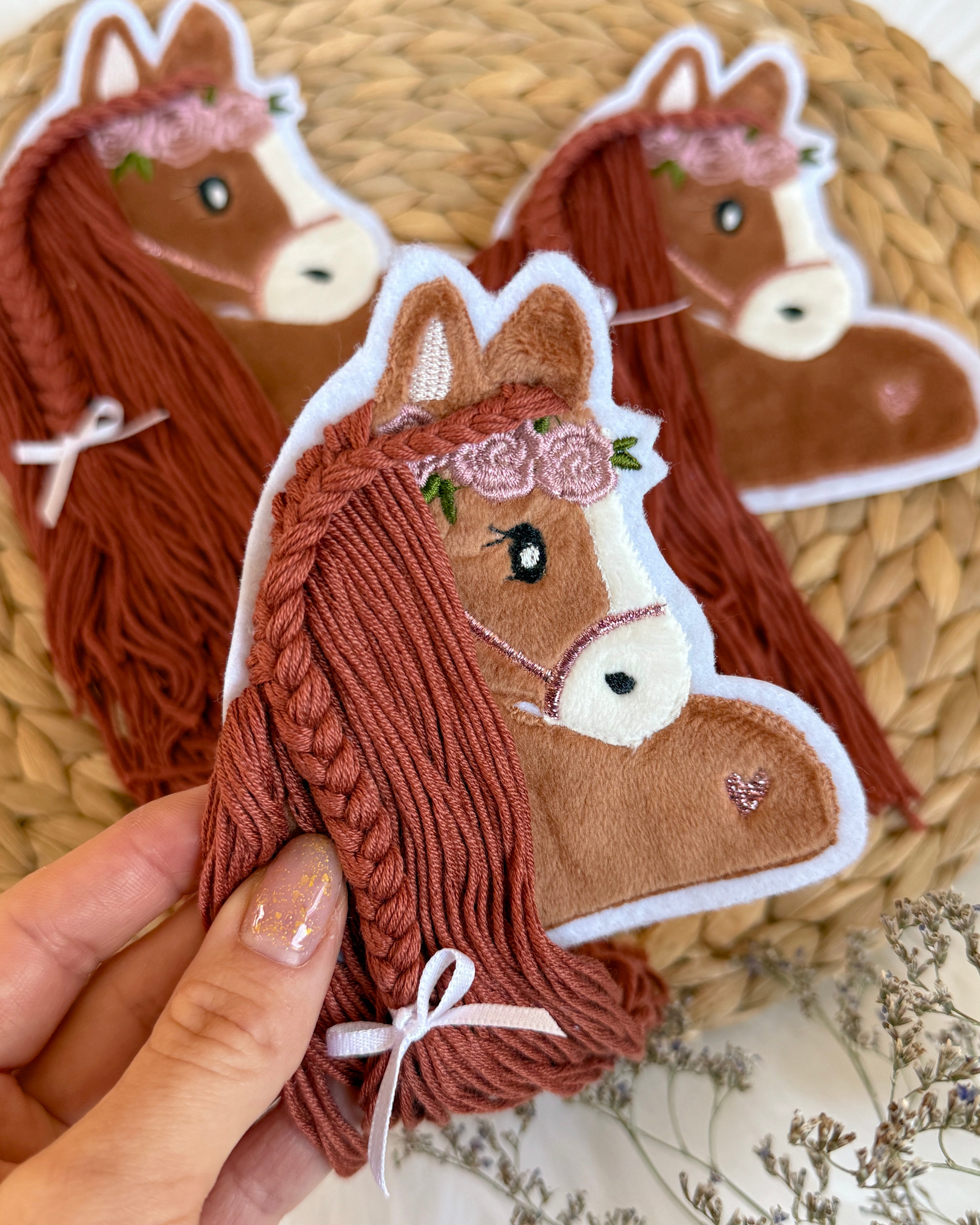 Rotbraunes Pferd Patch