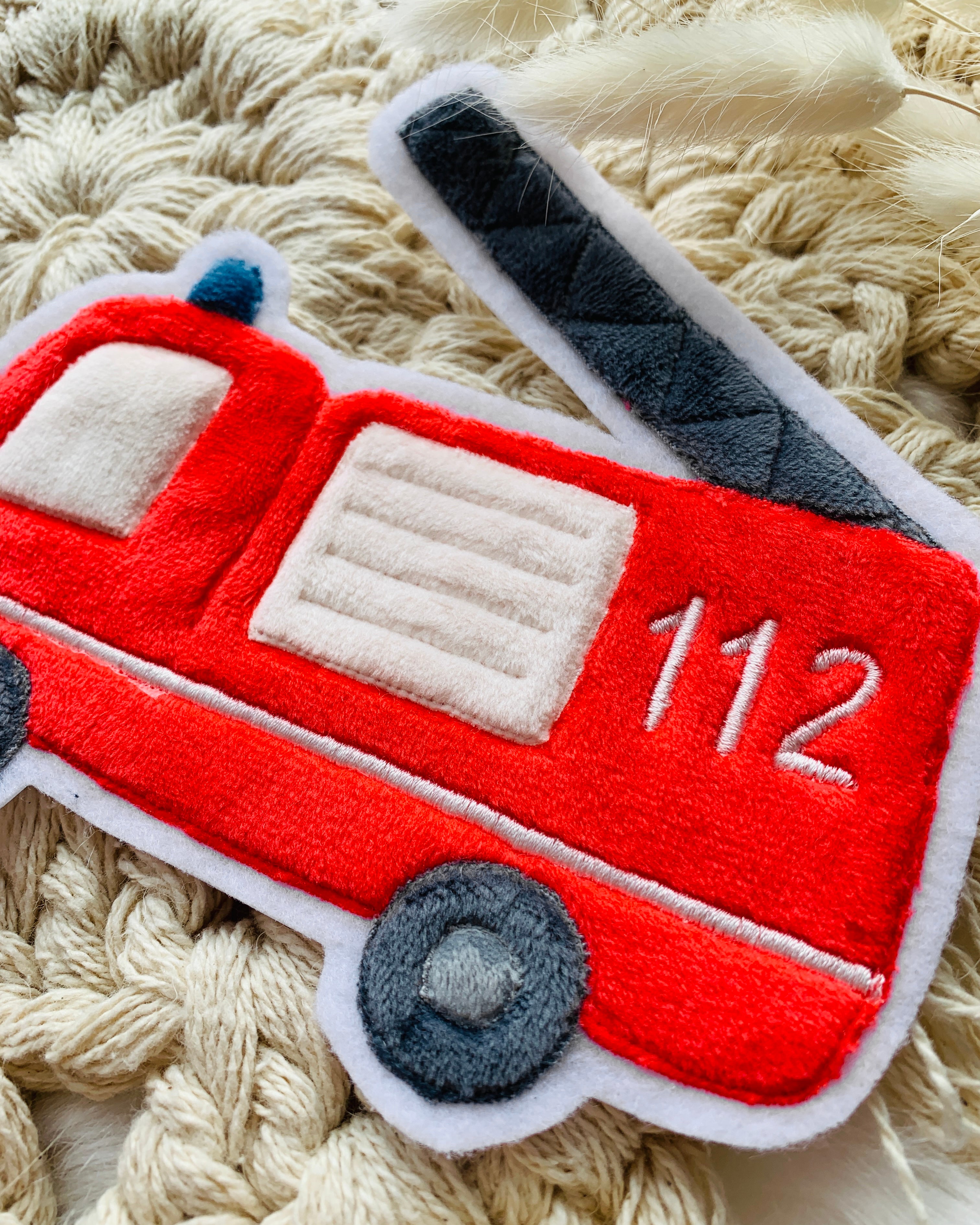 Applikation Feuerwehr "Franz" ohne Bügelfolie - ABVERKAUF