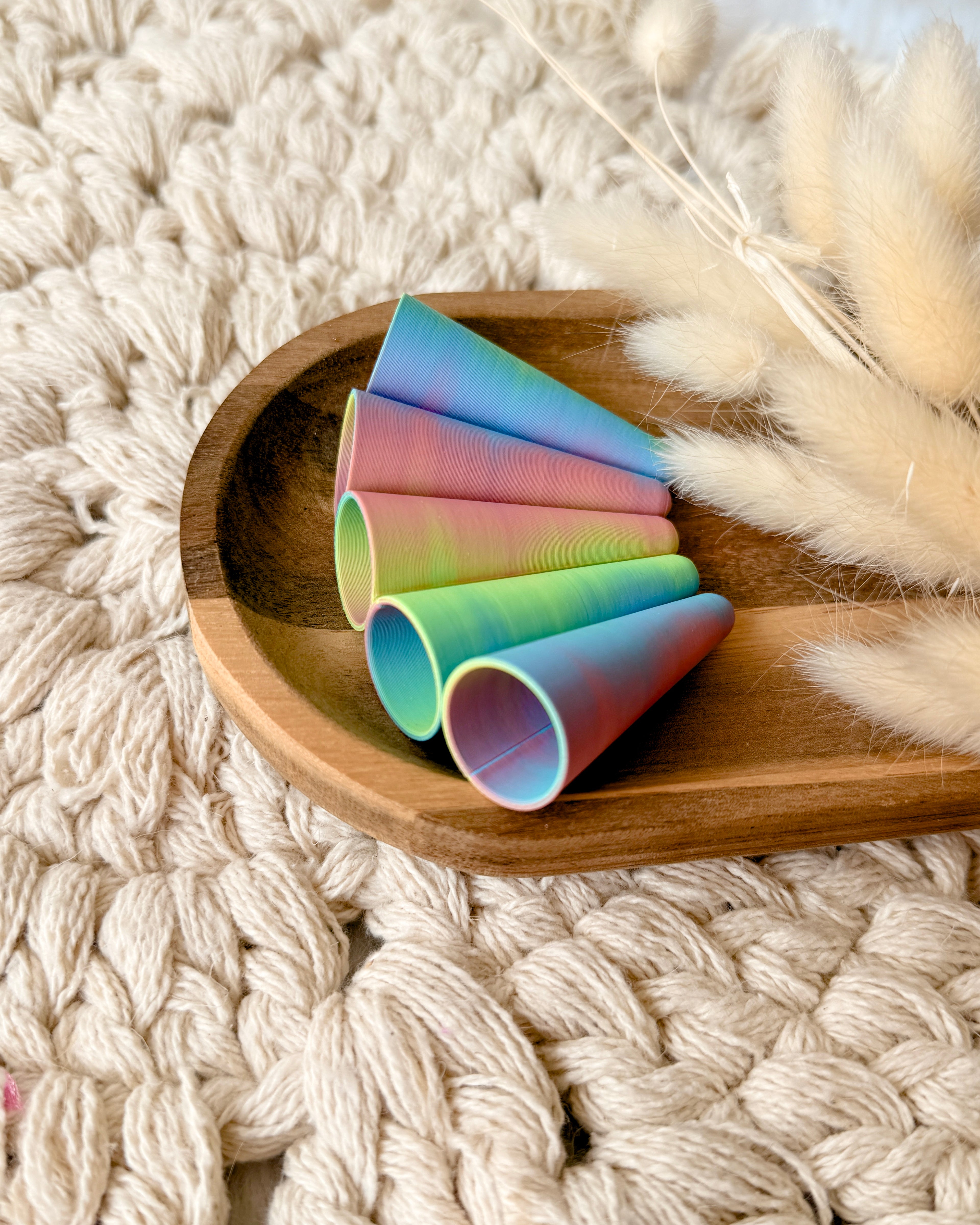 Schultüten Spitzenschutz rund - Regenbogen