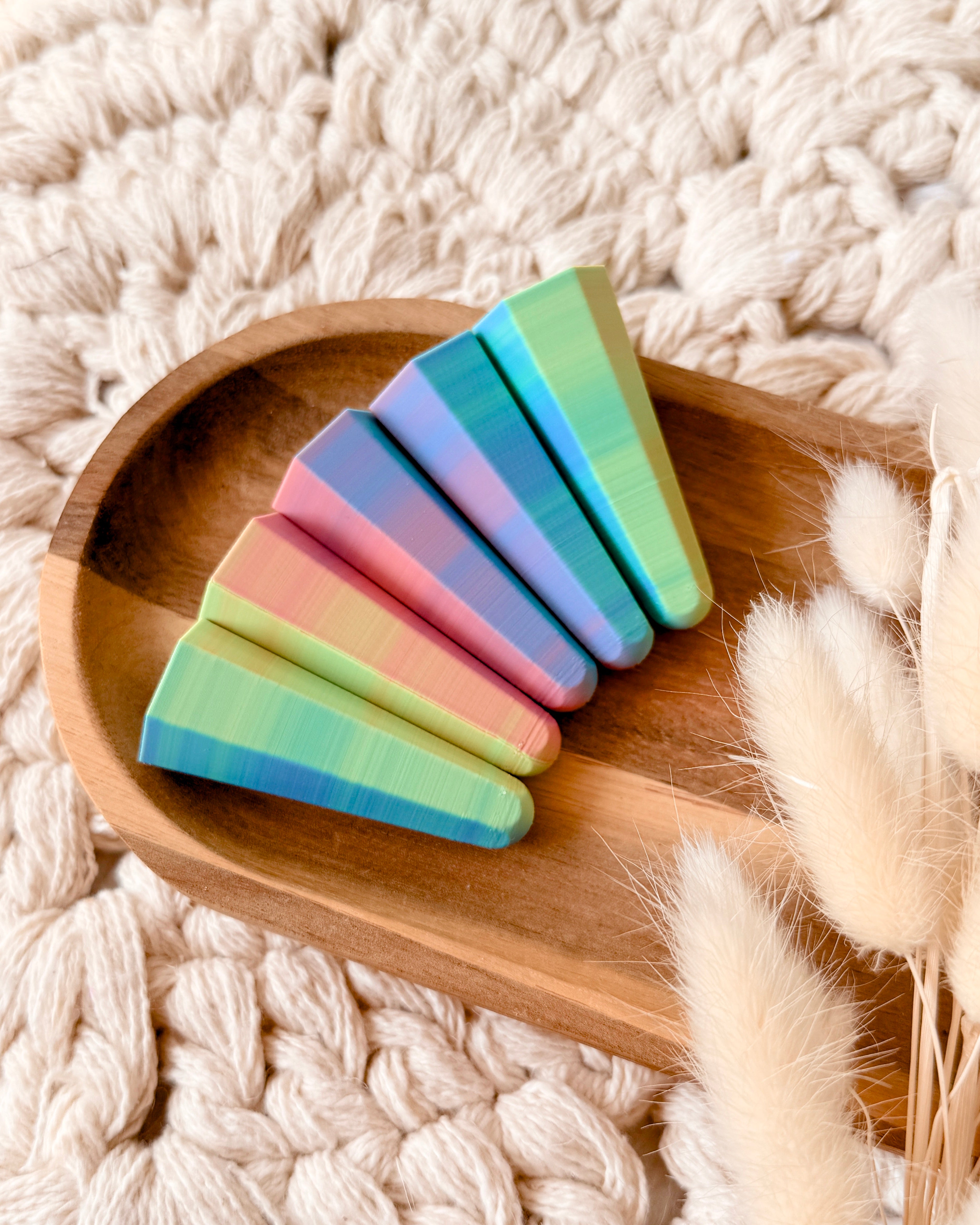 Schultüten Spitzenschutz eckig - Regenbogen