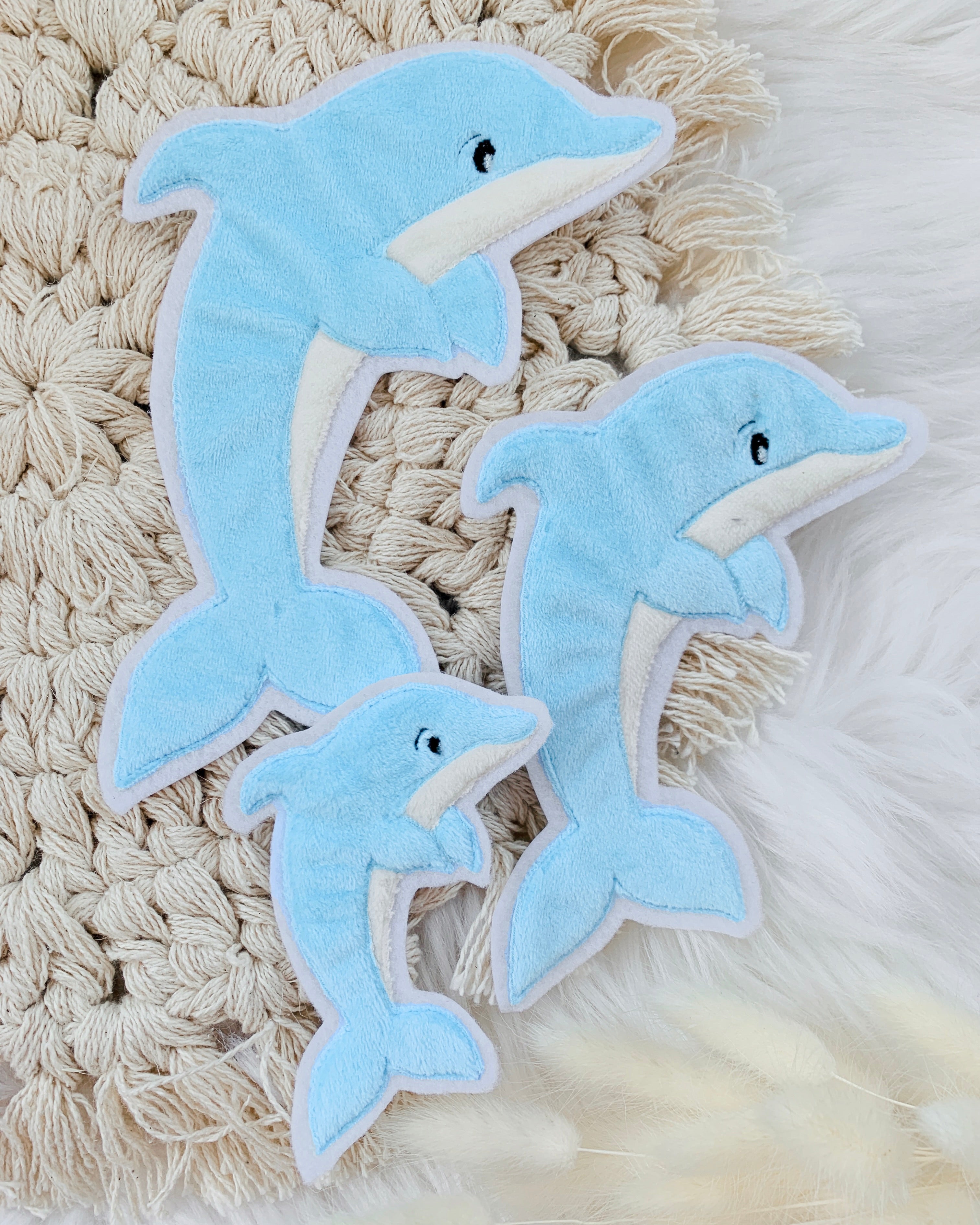 Patch Delfin blau