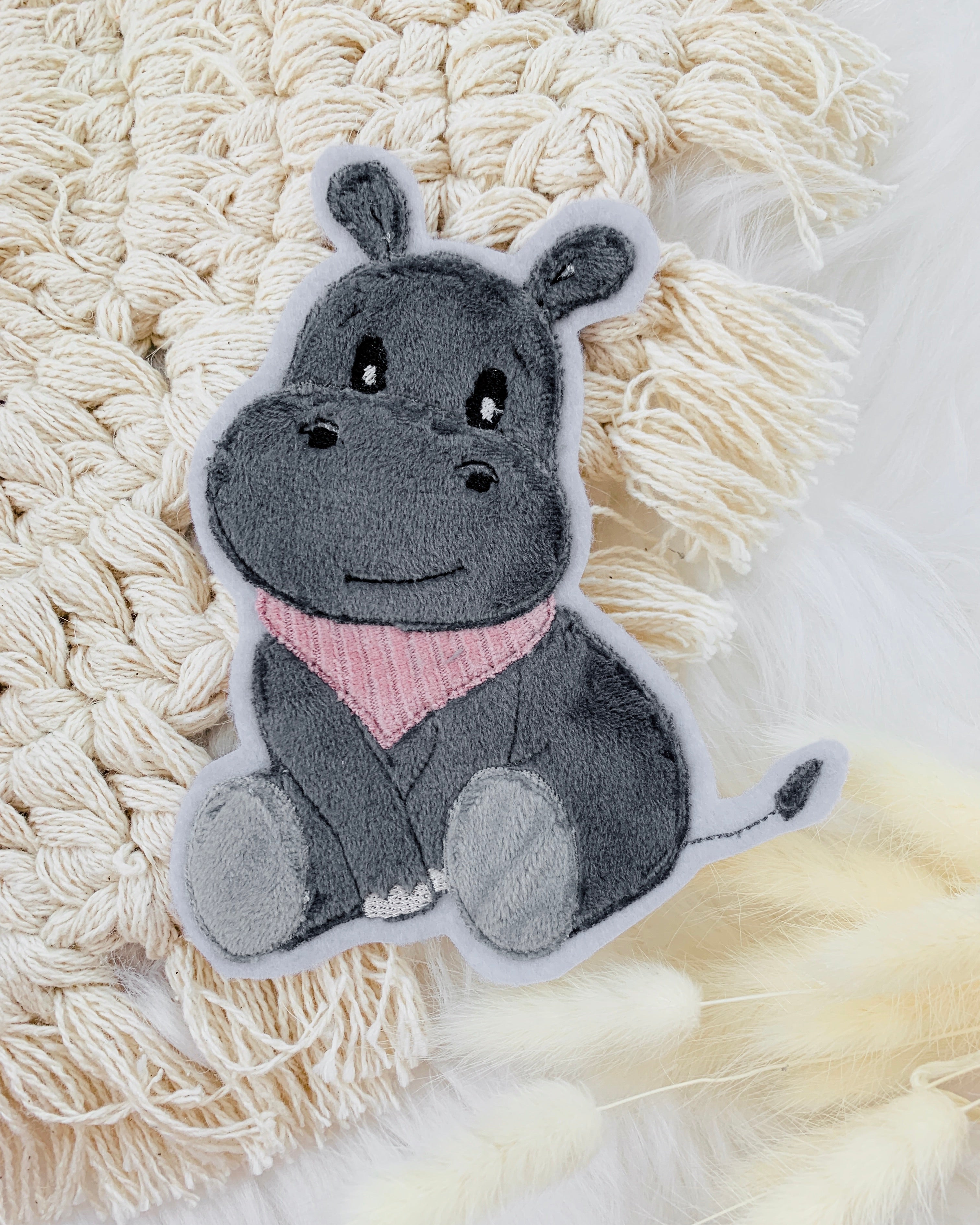 Nilpferd zum Aufbügeln