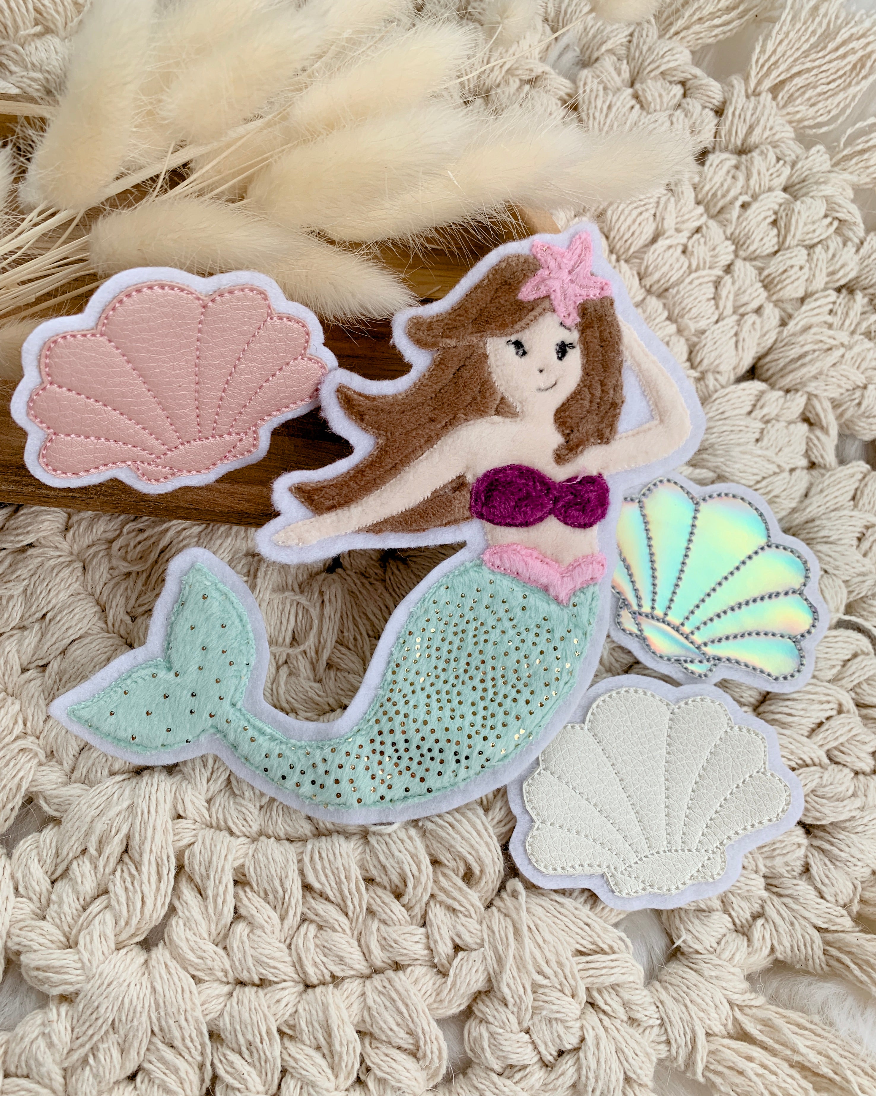 Mini Aufnäher Muschel "Mia"