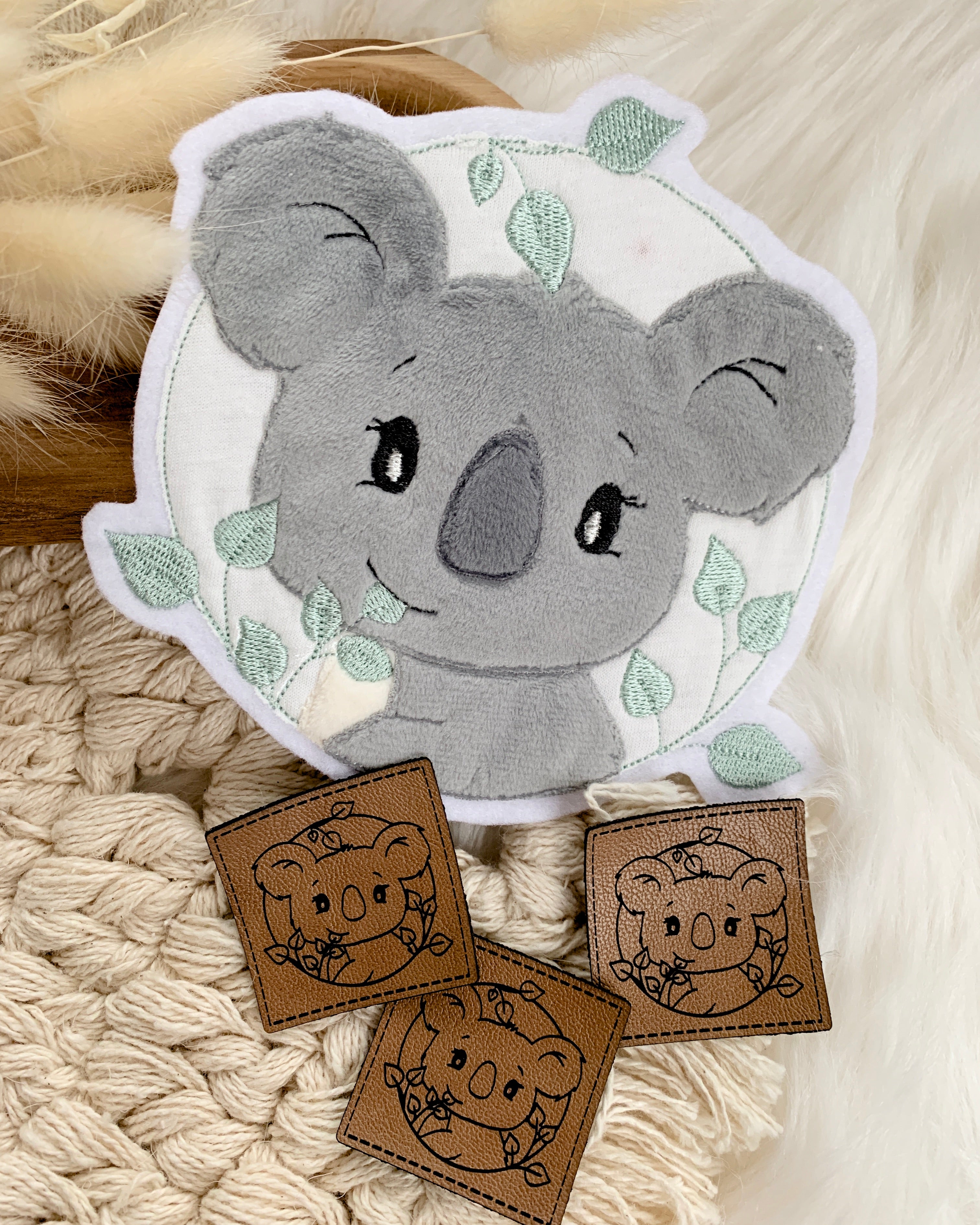 Applikation Koala "Keno" im Kranz