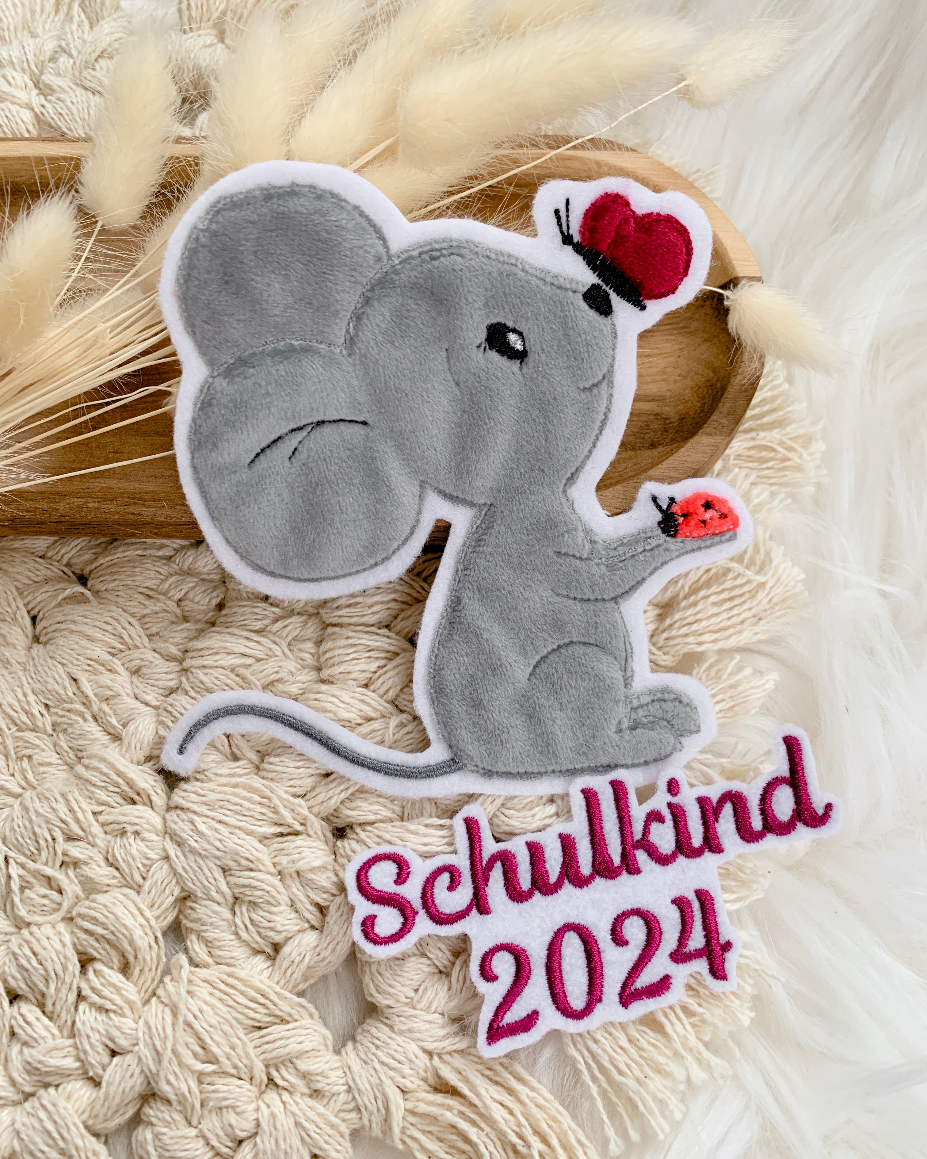 Applikation Maus "Marie"