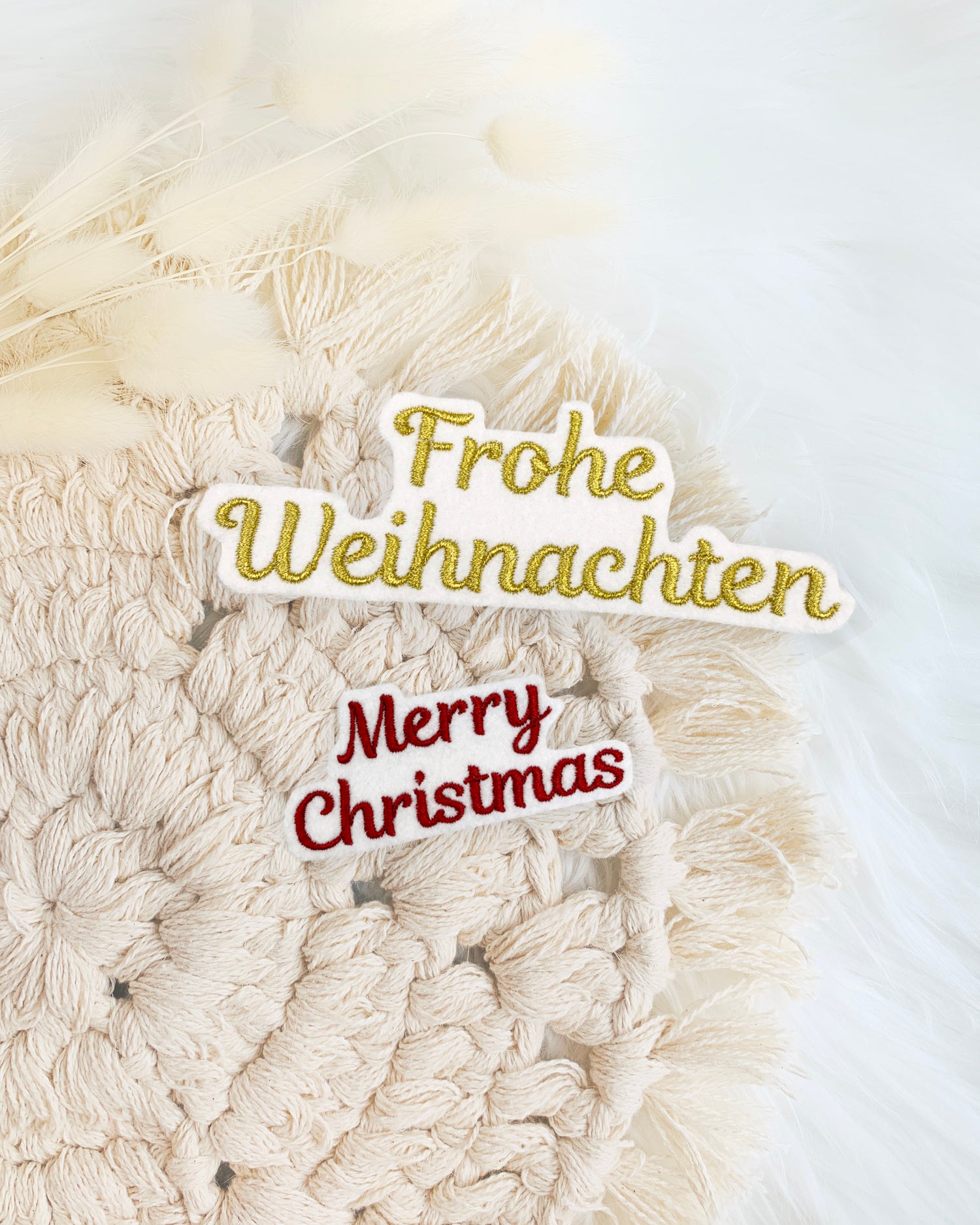 Applikation "Frohe Weihnachten"
