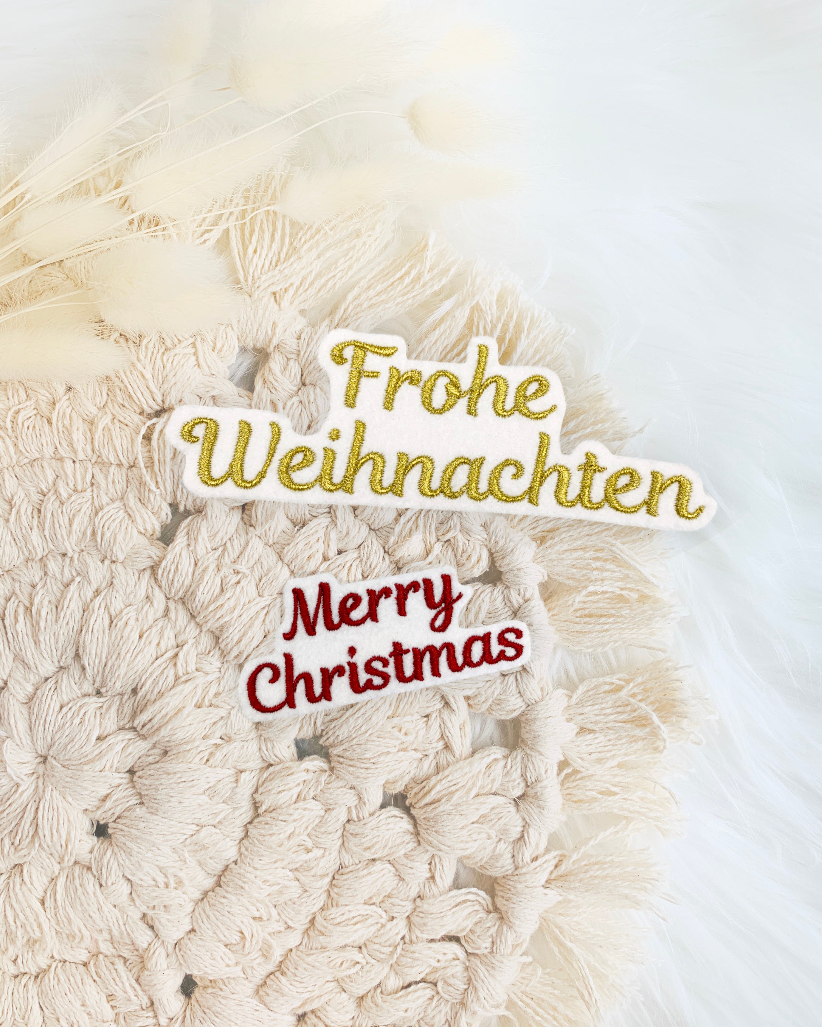 Applikation "Frohe Weihnachten"