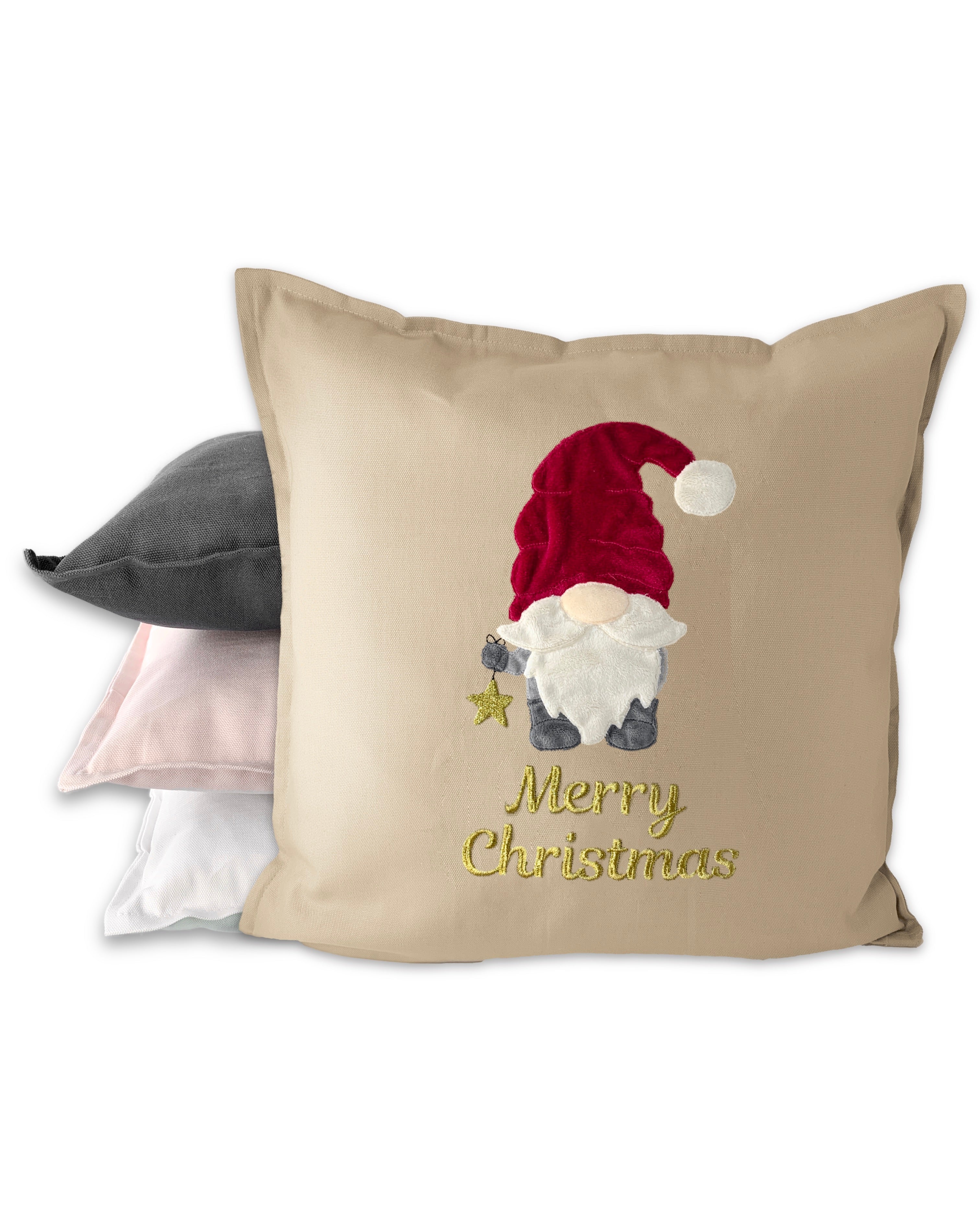 Weihnachtskissen mit einem Wichtel