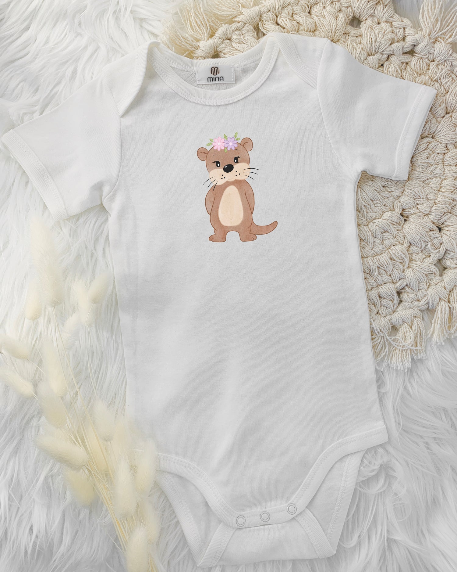 Ottermotiv auf Babybody