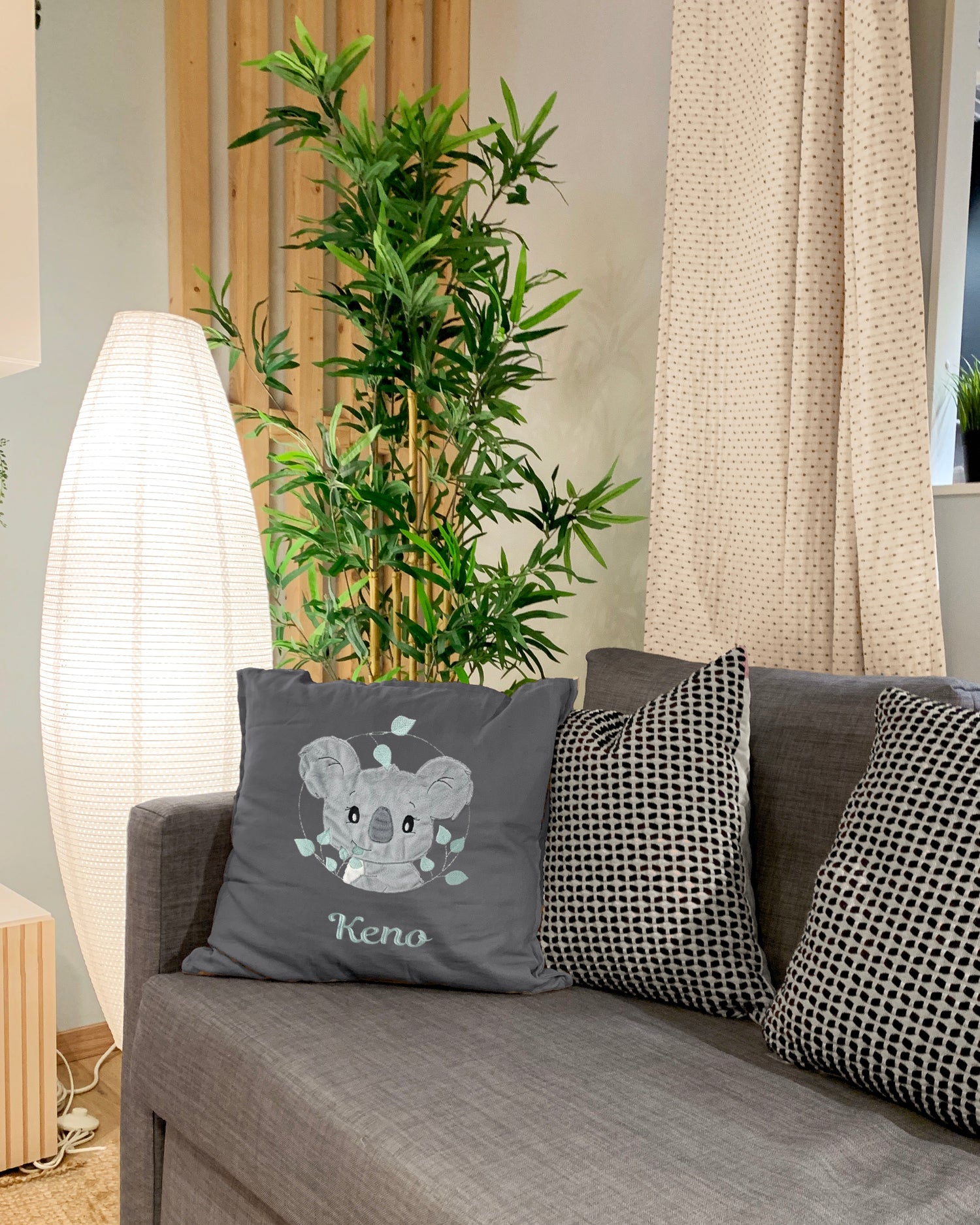 50x50 Kissen mit Koala und Namen