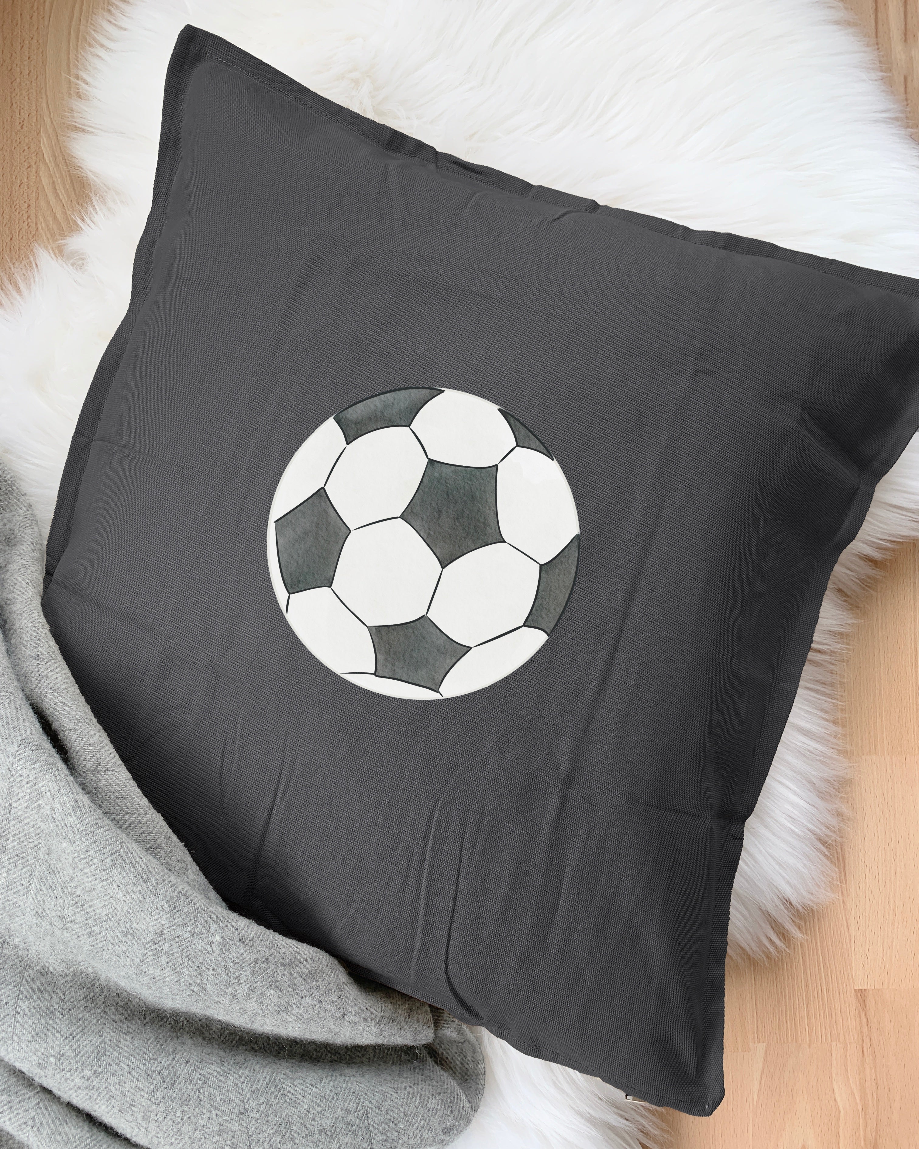 Kissen für Fußballfans zum Aufbügeln