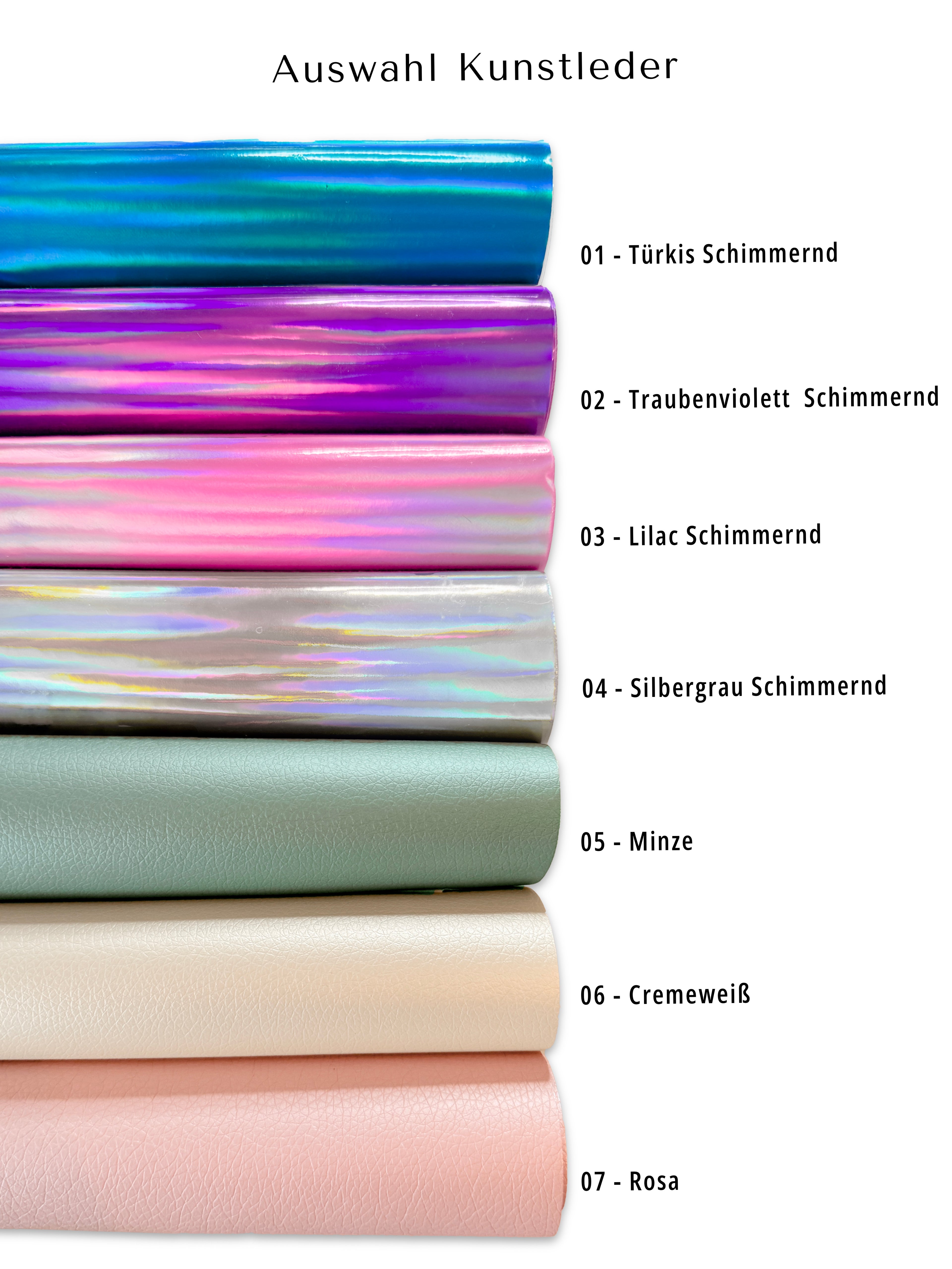 Kunstleder Farbauswahl
