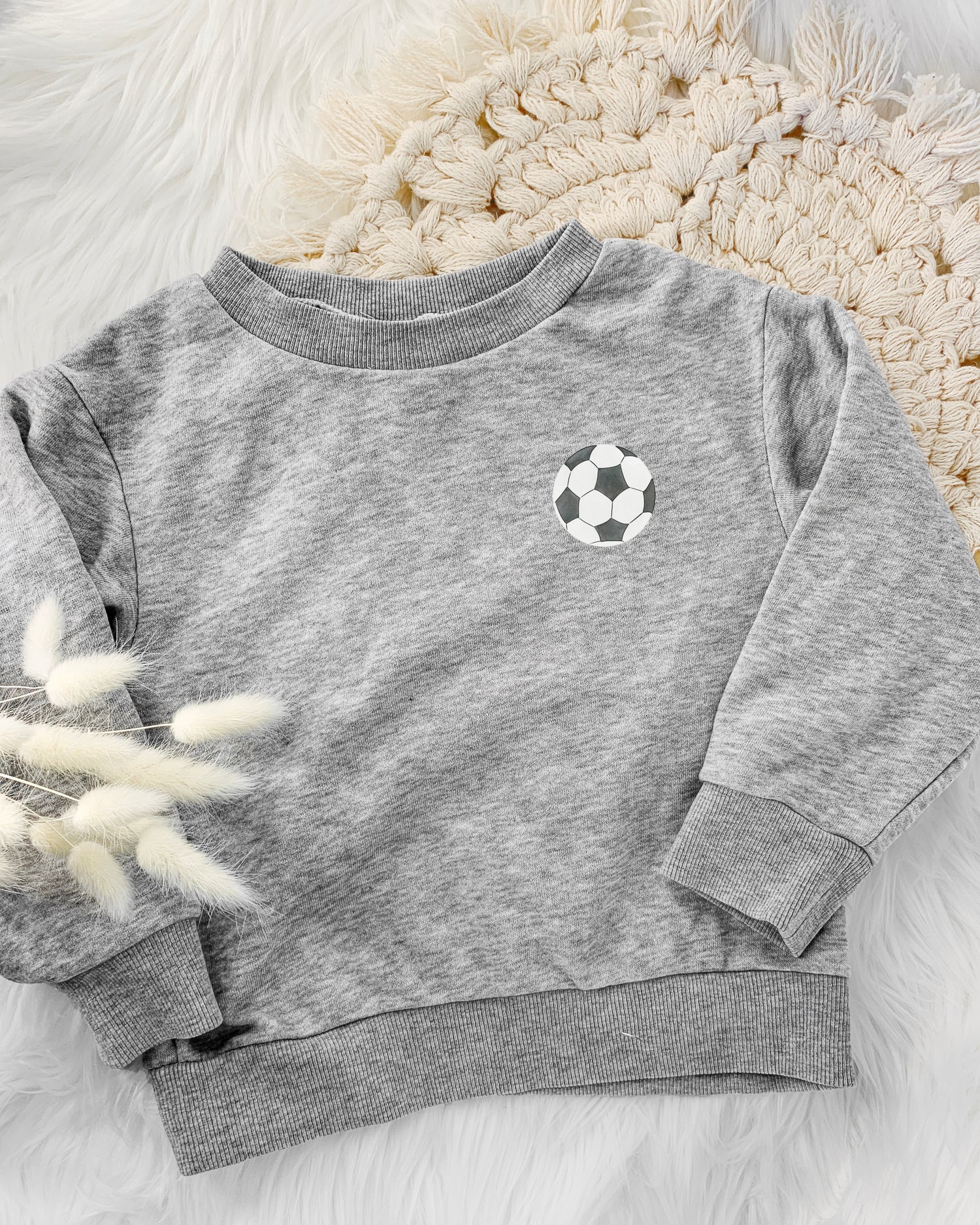 Pullover mit Bügelbild Fußball