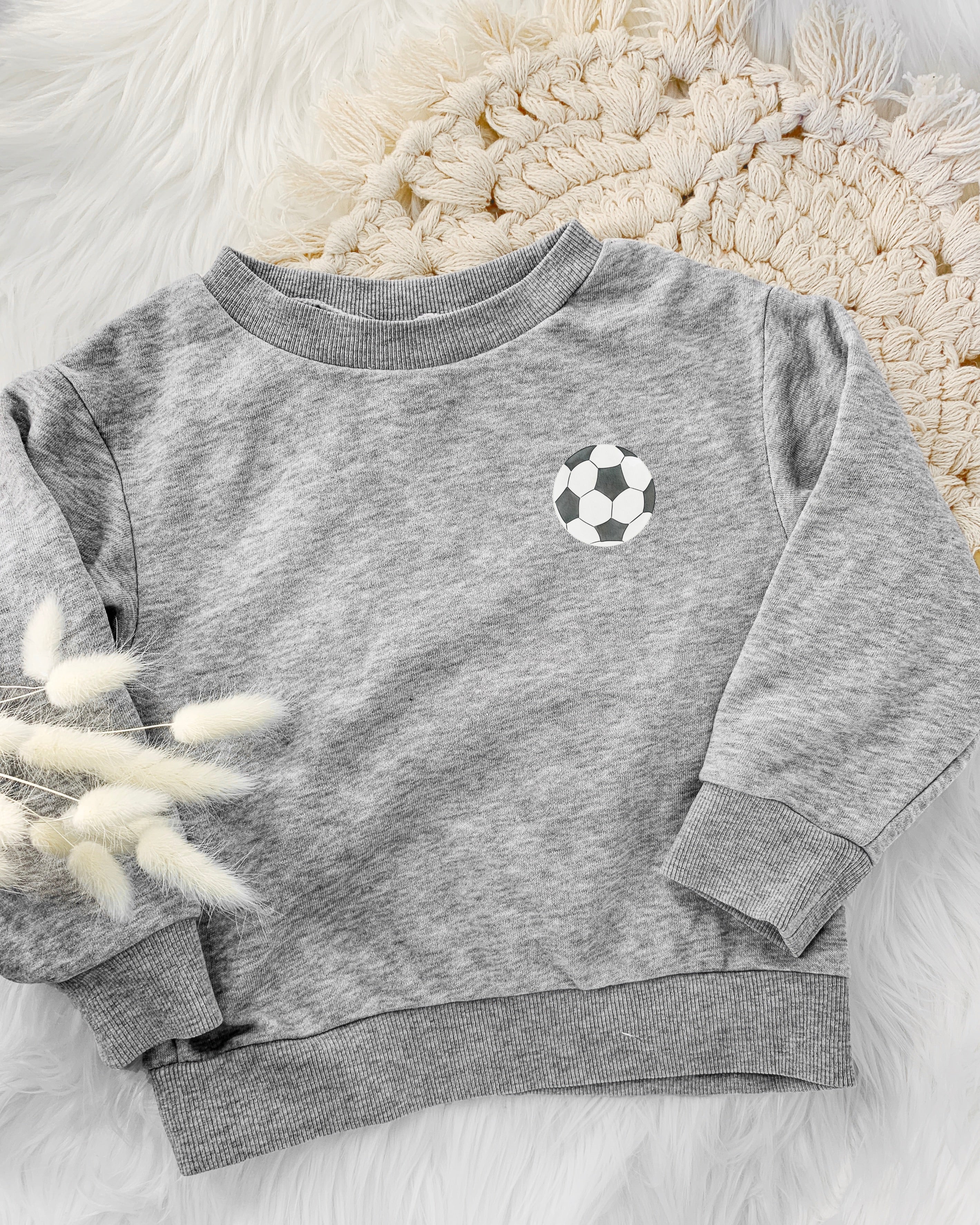 Pullover mit Bügelbild Fußball