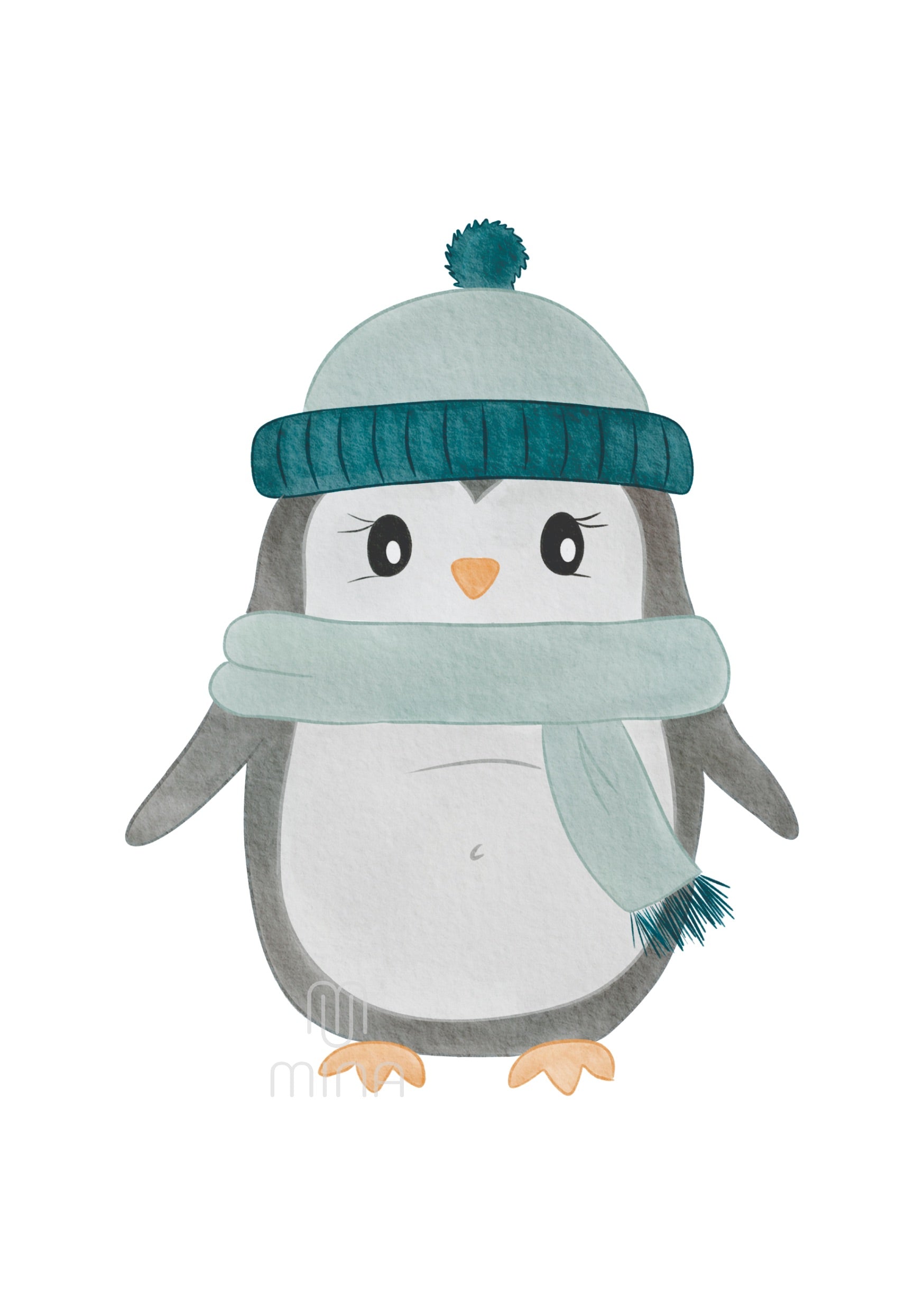 Bügelbild Pinguin
