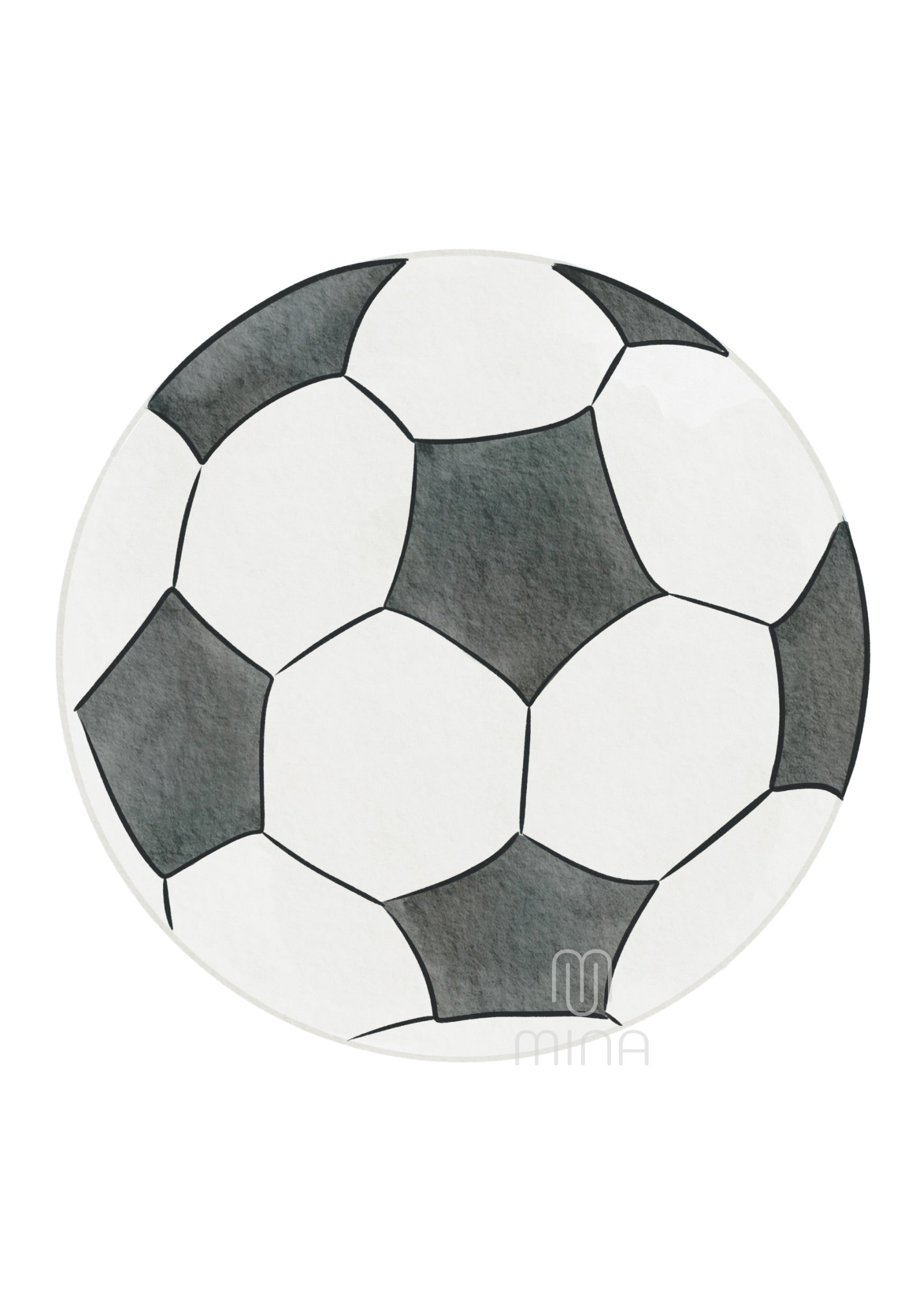 Bügelbild Fußball