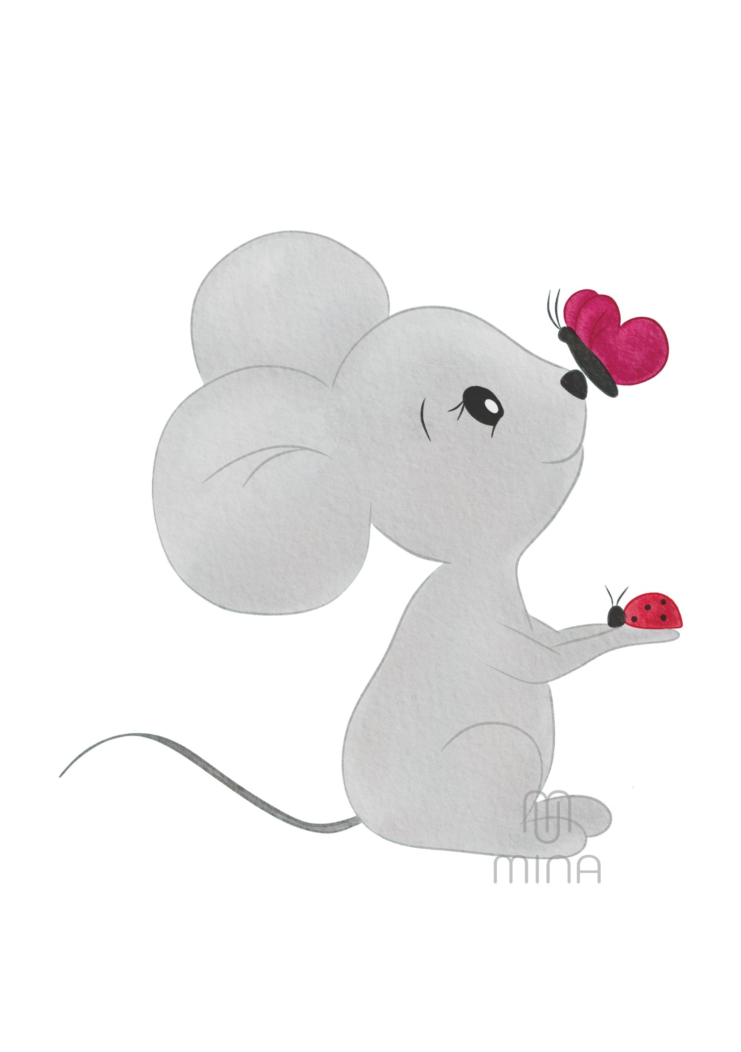 Bügelbild Maus