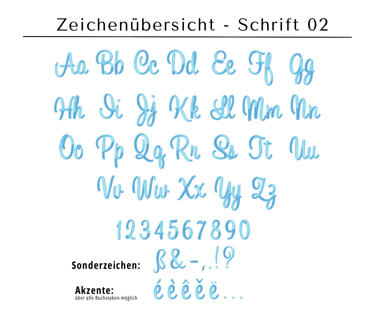Buchstabenübersicht Schrift 02