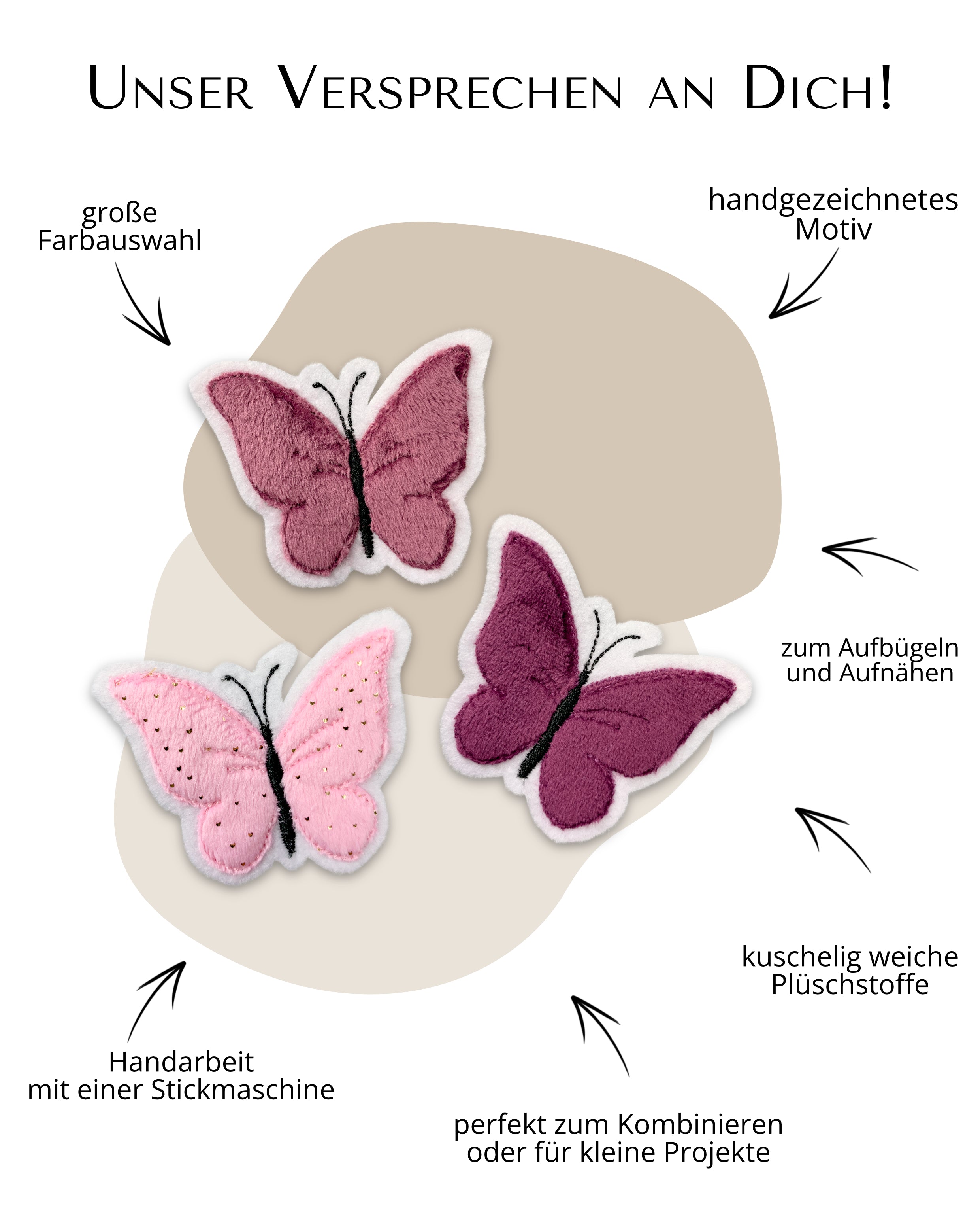 Mini Applikation Schmetterling "Sia"