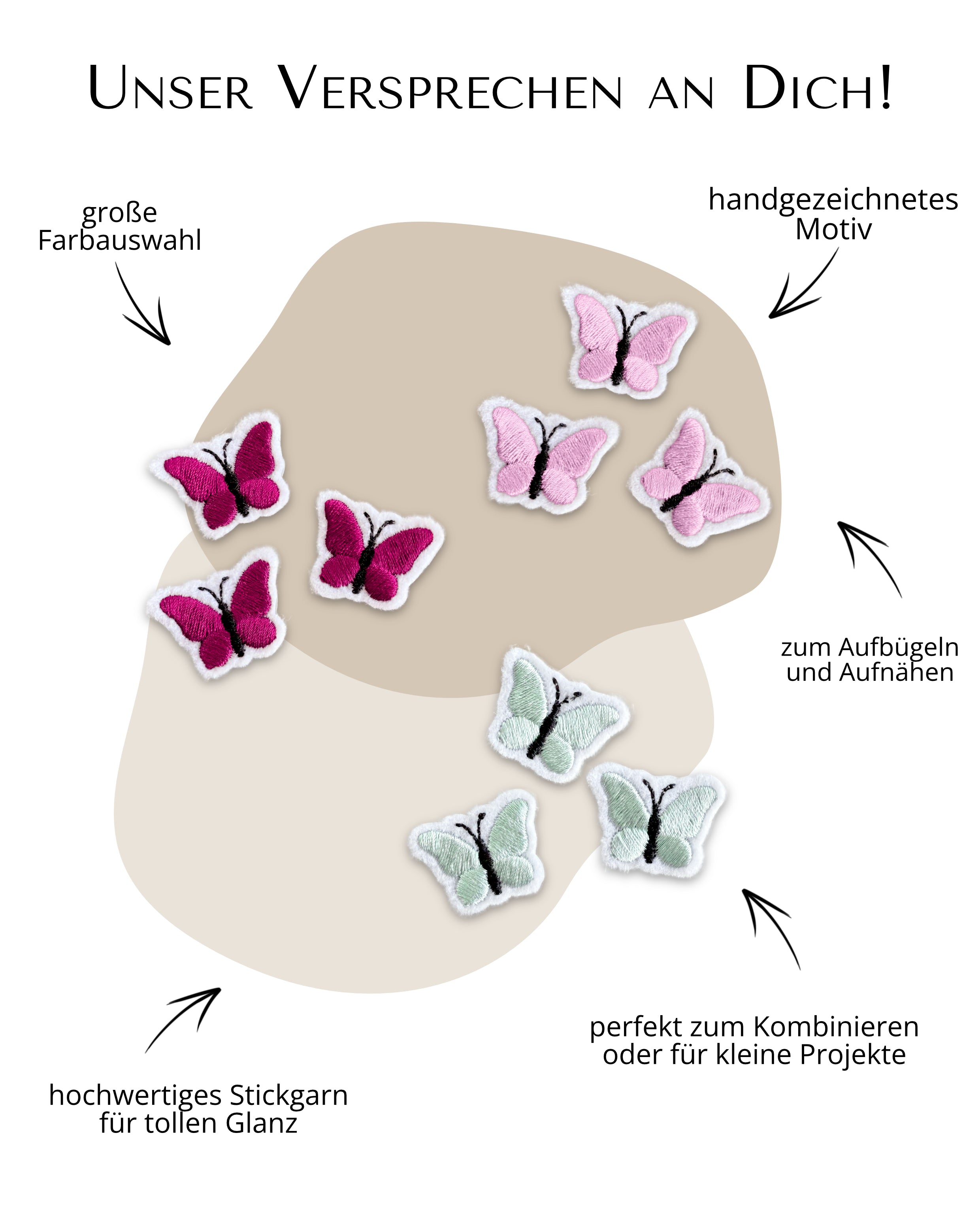 Mini Applikation Schmetterling "Sia"