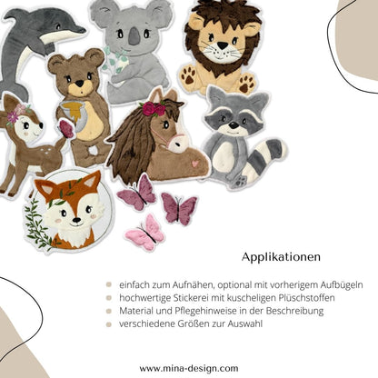 Applikation Boho-Fuchs &quot;Freddy&quot; in Taupe