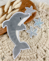 Applikation Seestern Kunstleder