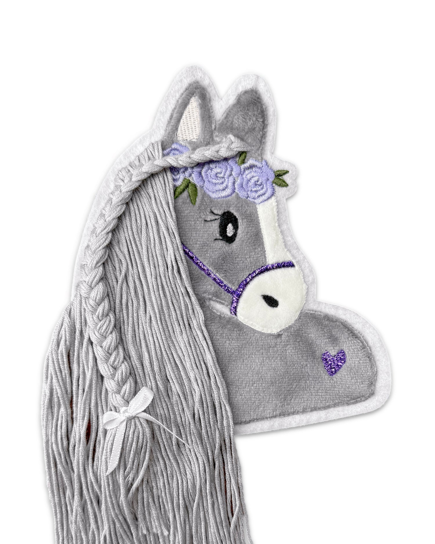 Applikation graues Pferd 