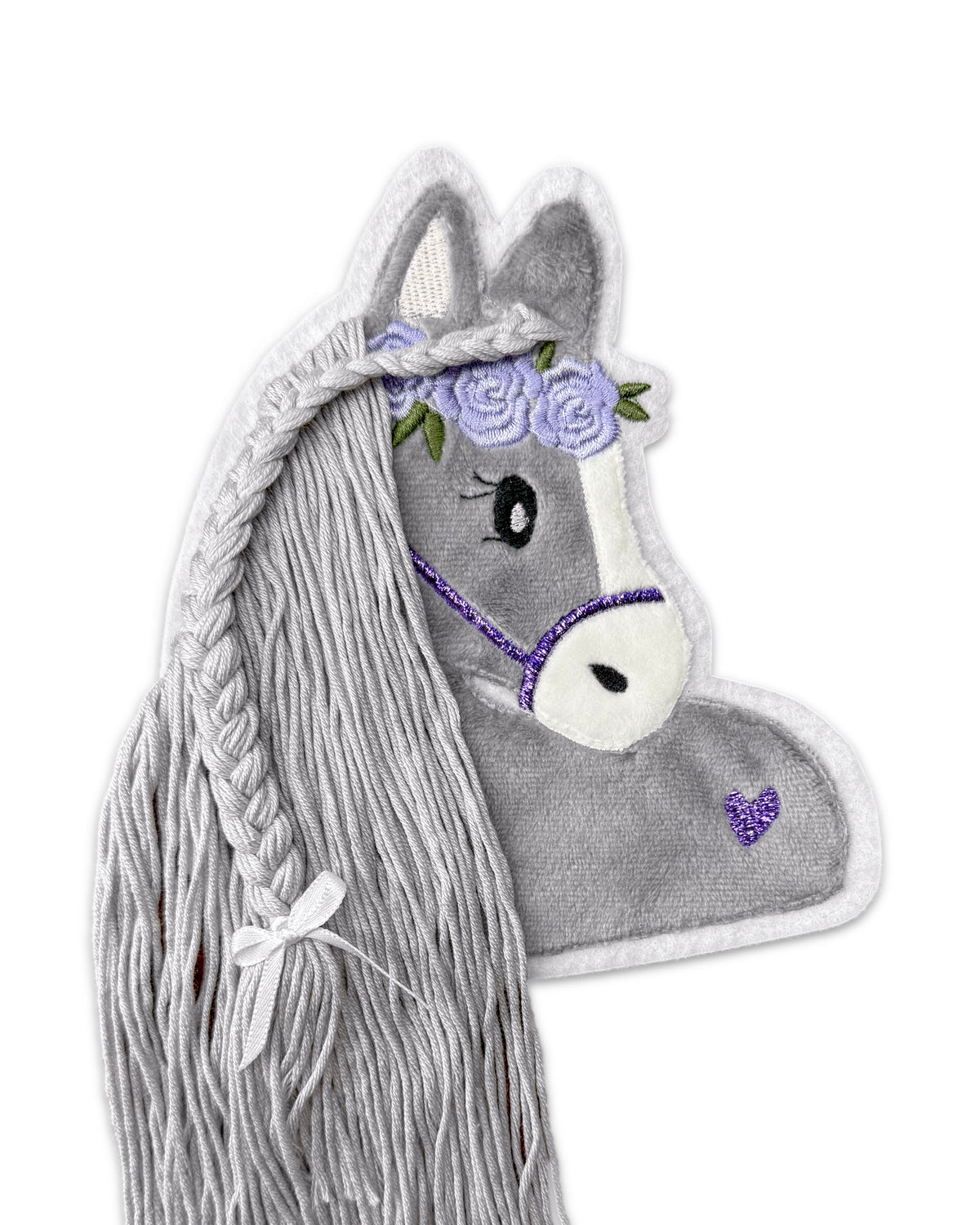 Applikation graues Pferd 